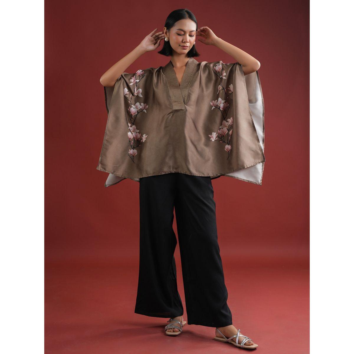 طقم منسق من بلوزة بنمط قفطان مع بنطال-women-clothing-coordsets-image-4
