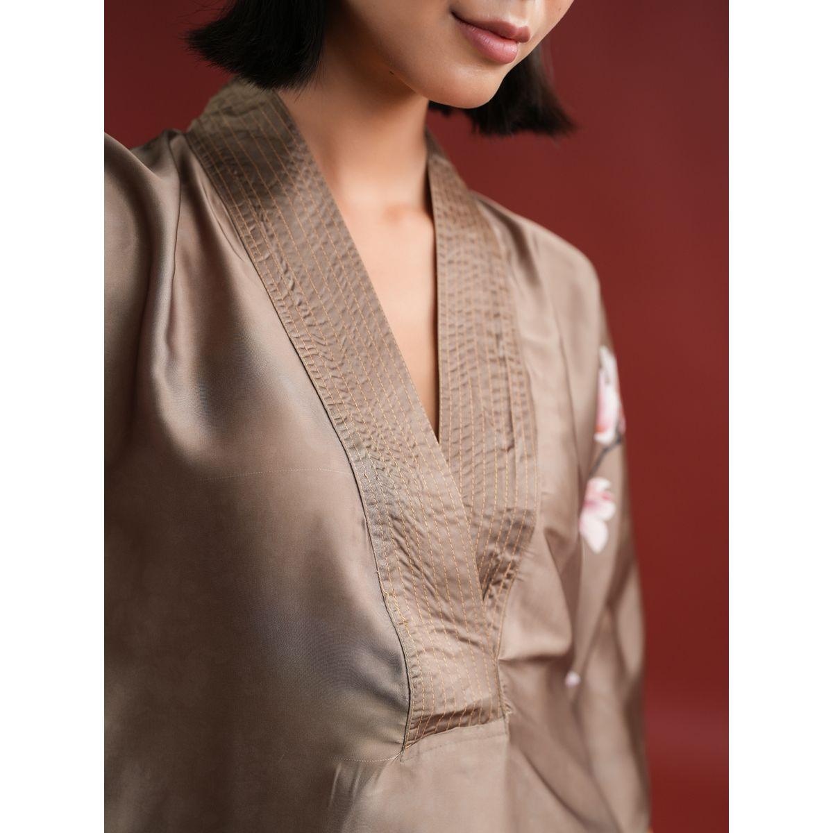 طقم منسق من بلوزة بنمط قفطان مع بنطال-women-clothing-coordsets-image-6