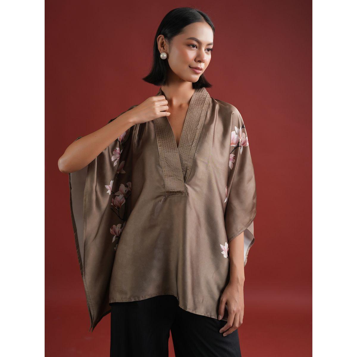 طقم منسق من بلوزة بنمط قفطان مع بنطال-women-clothing-coordsets-image-7