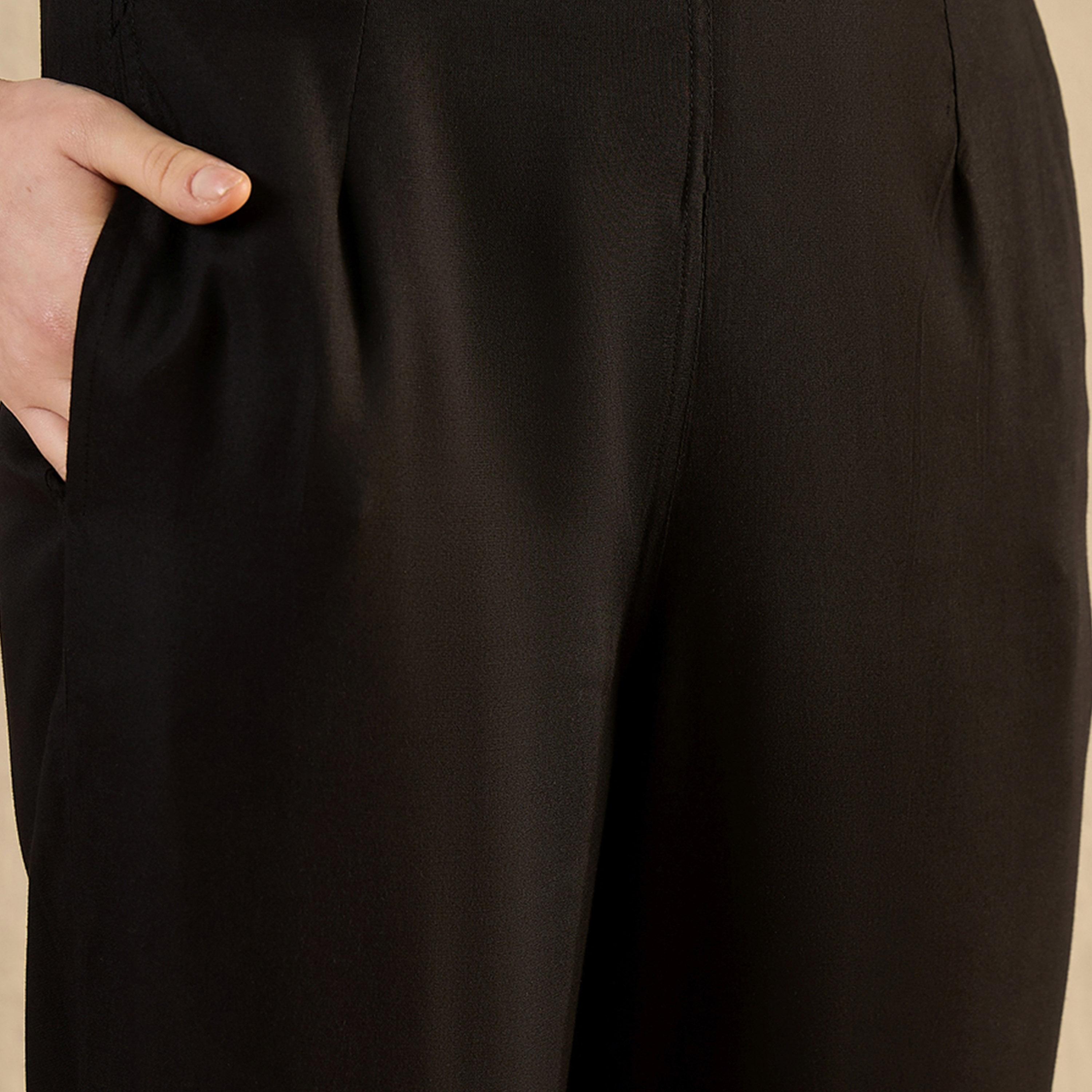 سانسكروتي هومز × ستايلي- طقم بلوزة وبنطال بأكمام طويلة وطبعة زهور وأجنحة خفاش-women-clothing-coordsets-image-2