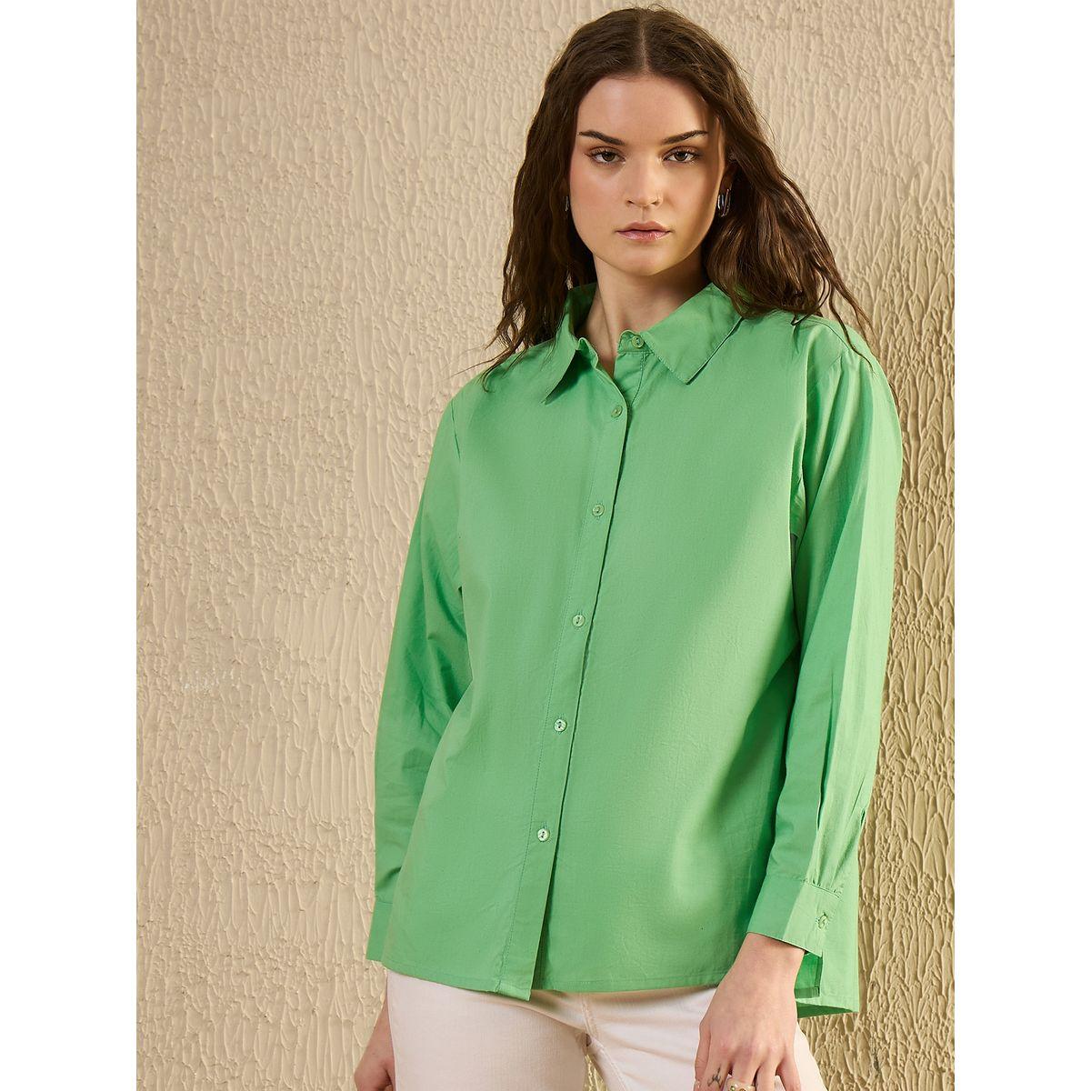 بلوزة سادة بياقة سبريد مع أكمام طويلة-women-clothing-shirtsandblouses-shirts-image-3