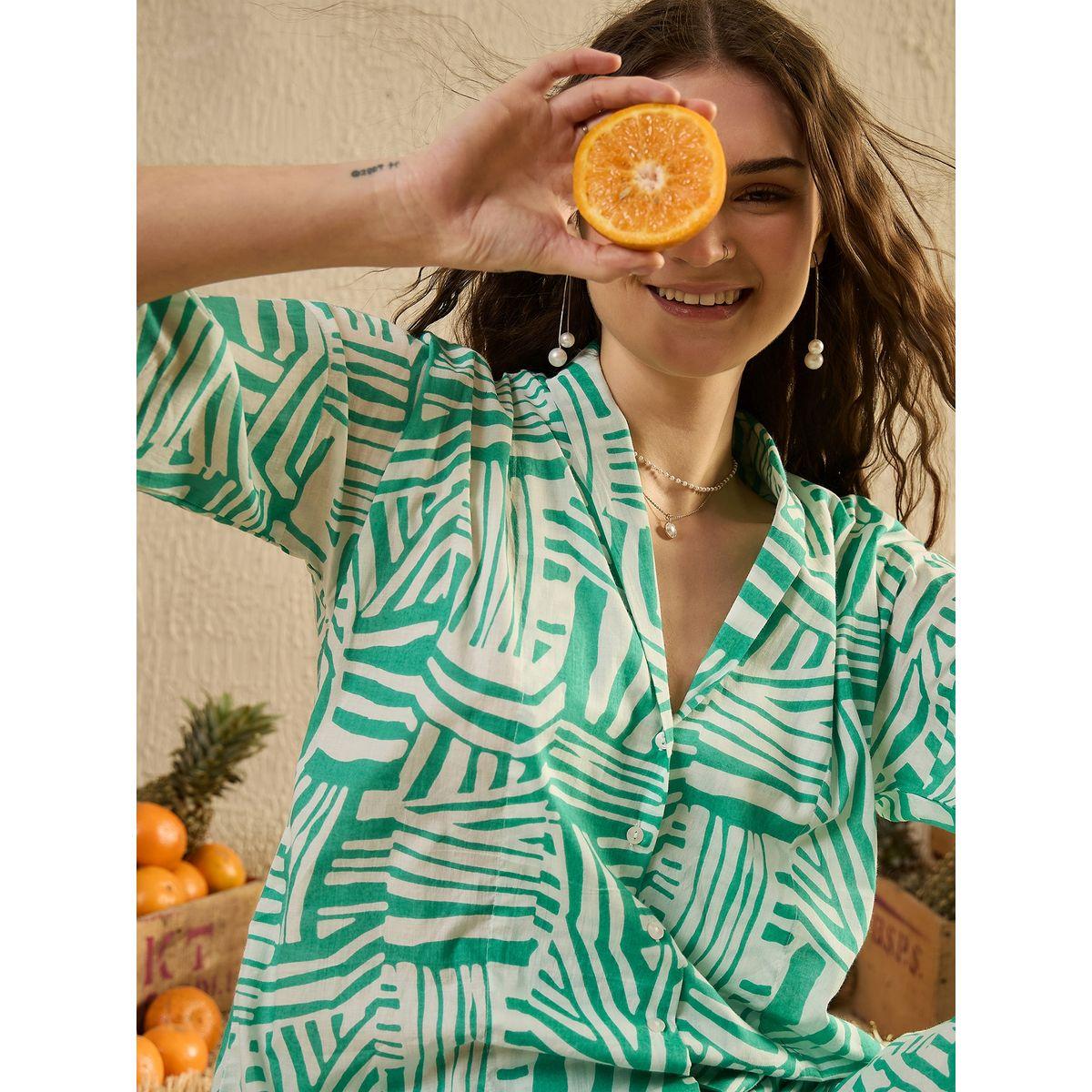 طقم من بنطال بيجاما وبلوزة مطبعة-women-clothing-nightwear-pyjamas-longsets-image-7