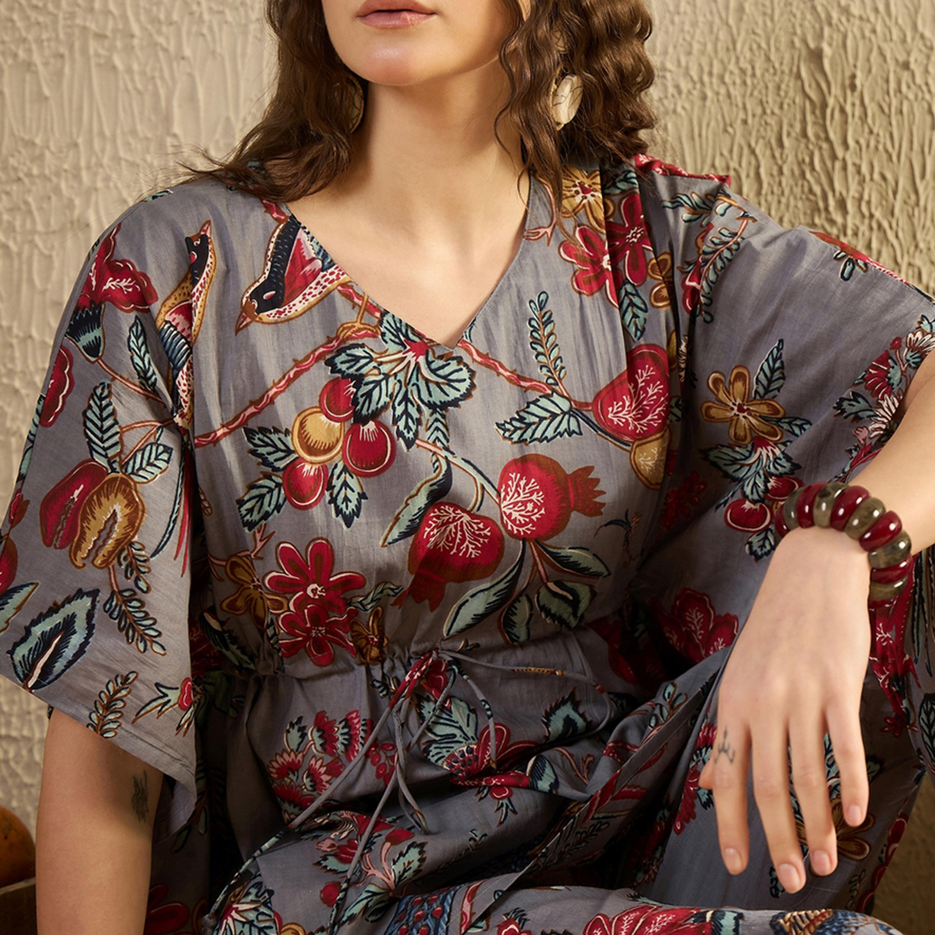Sanskrutihomes X Styli Cotton Printed V-Neck Top and Pyjama Set-women-clothing-nightwear-pyjamas-longsets-image-7