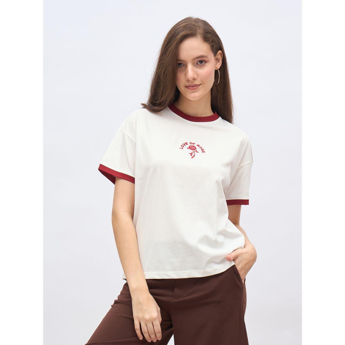 Styli Embroidered Detail Boxy Fit T-Shirt-women-clothing-tshirts-image-2