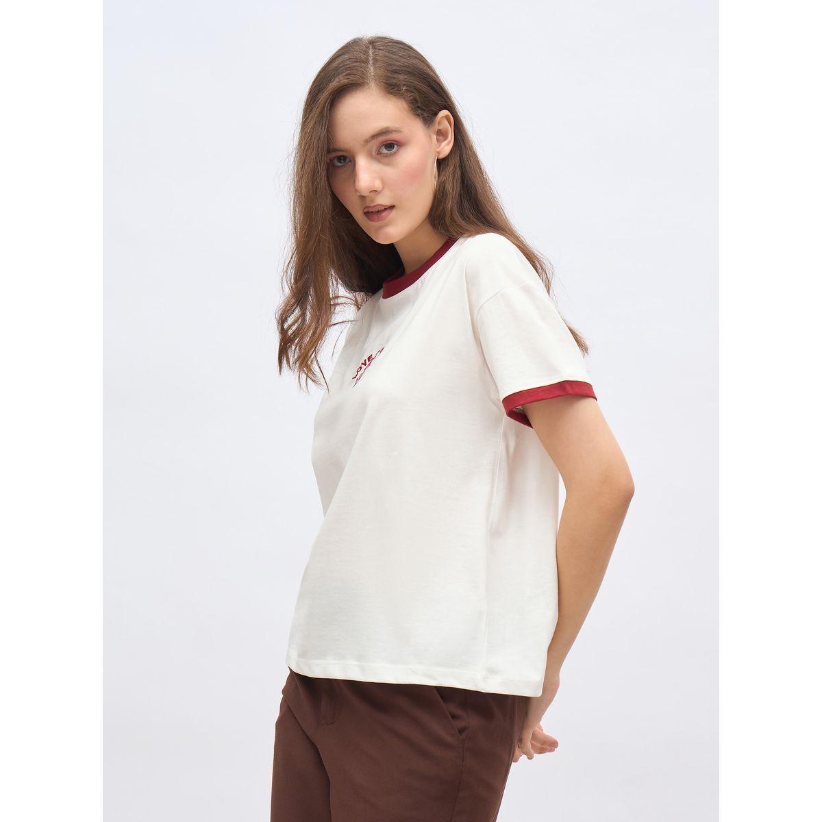 Styli Embroidered Detail Boxy Fit T-Shirt-women-clothing-tshirts-image-3