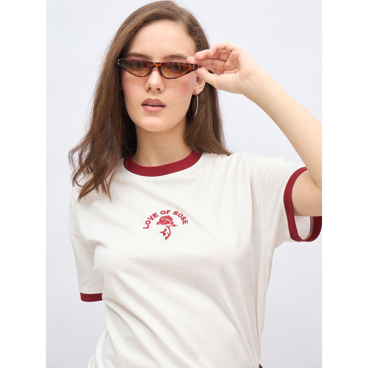 Styli Embroidered Detail Boxy Fit T-Shirt-women-clothing-tshirts-image-4