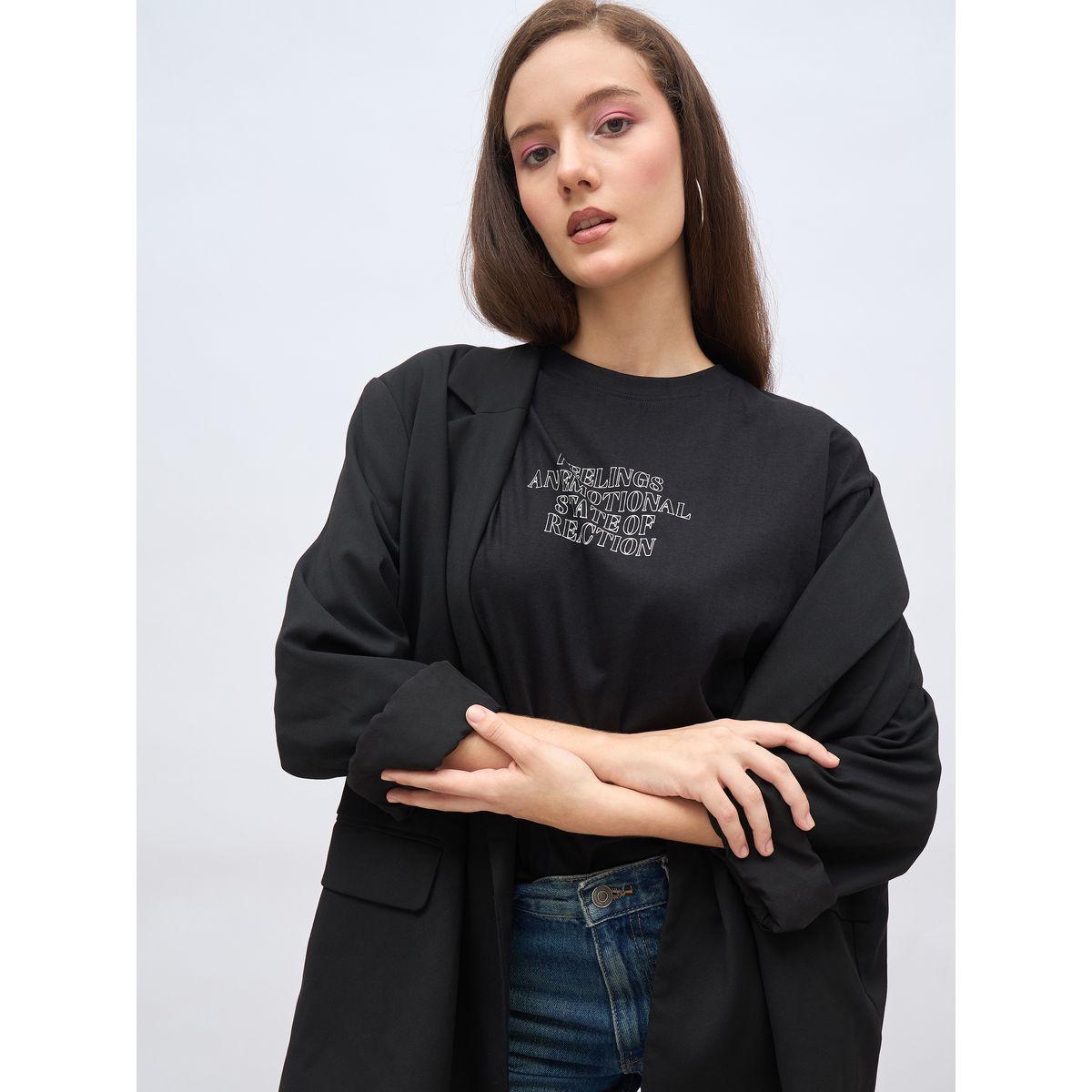 تيشيرت فضفاض بطبعة كتابة-women-clothing-tshirts-image-6