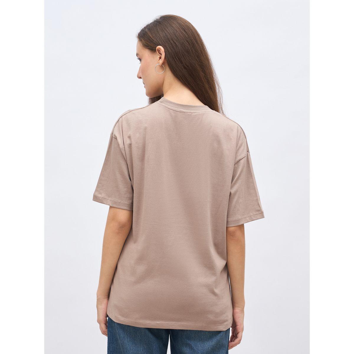 تيشيرت فضفاض بطبعة كتابة-women-clothing-tshirts-image-5