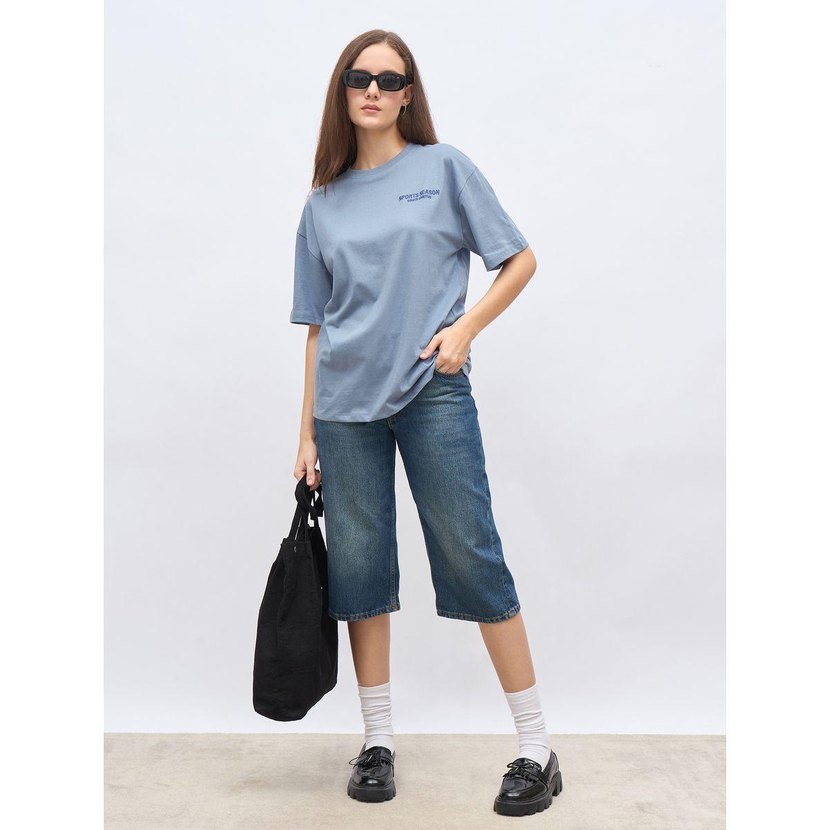 Styli Embroidered Slogan Oversized T-Shirt-women-clothing-tshirts-image-1