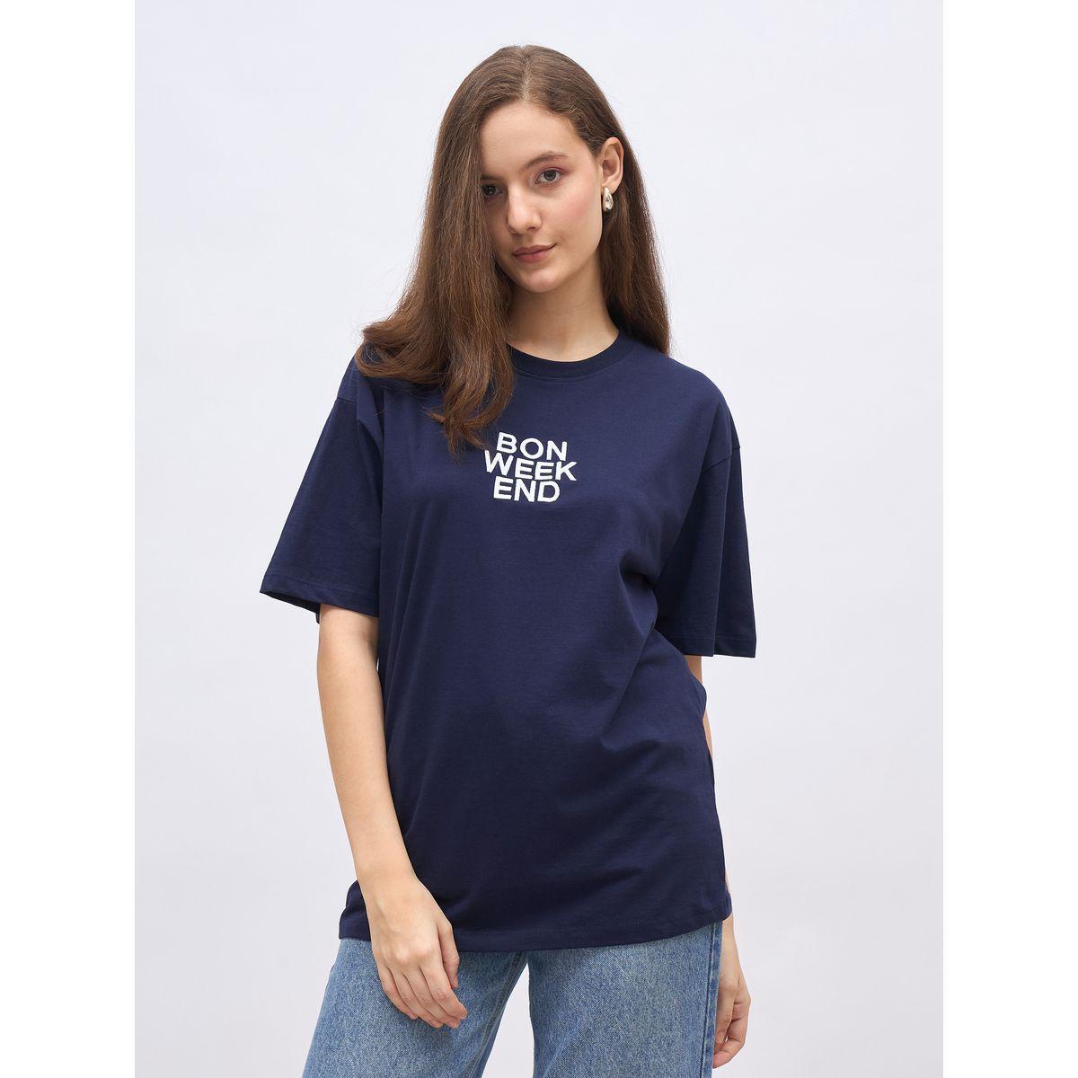 Styli Embroidered Slogan Oversized T-Shirt-women-clothing-tshirts-image-2