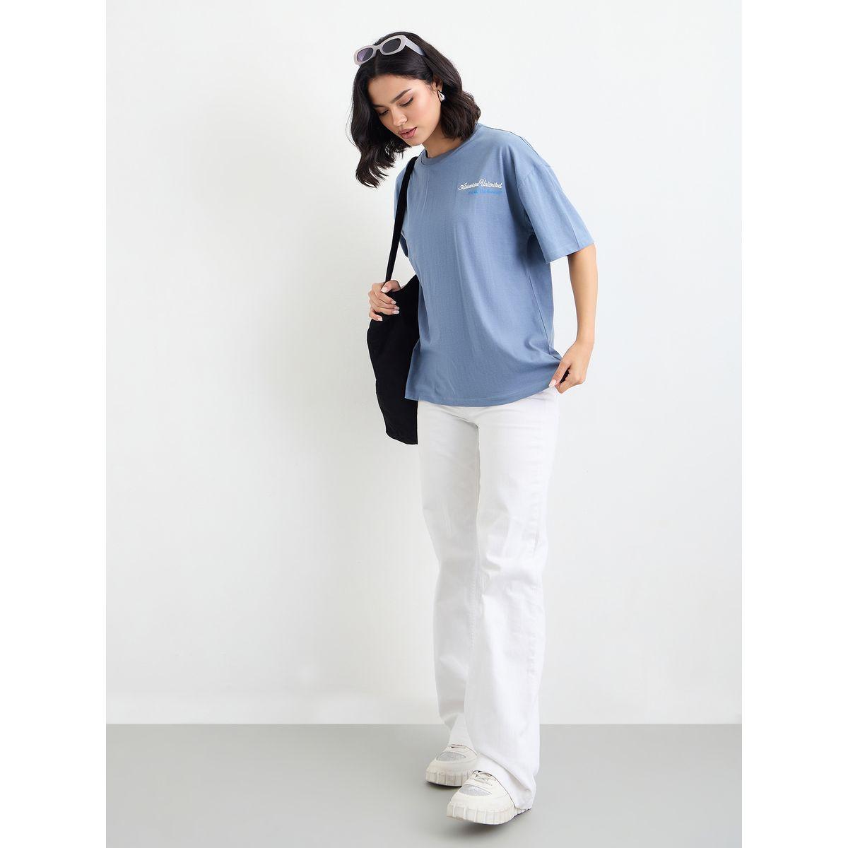 Styli Embroidered Slogan Oversized T-Shirt-women-clothing-tshirts-image-1