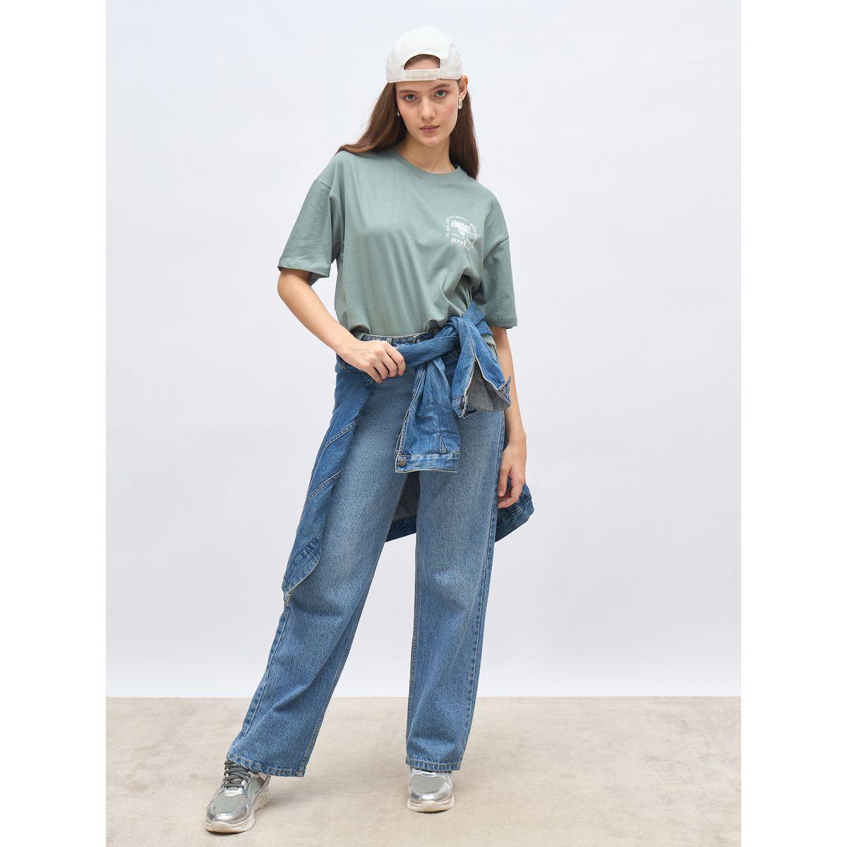 تيشيرت فضفاض بياقة دائرية وطبعات-women-clothing-tshirts-image-1