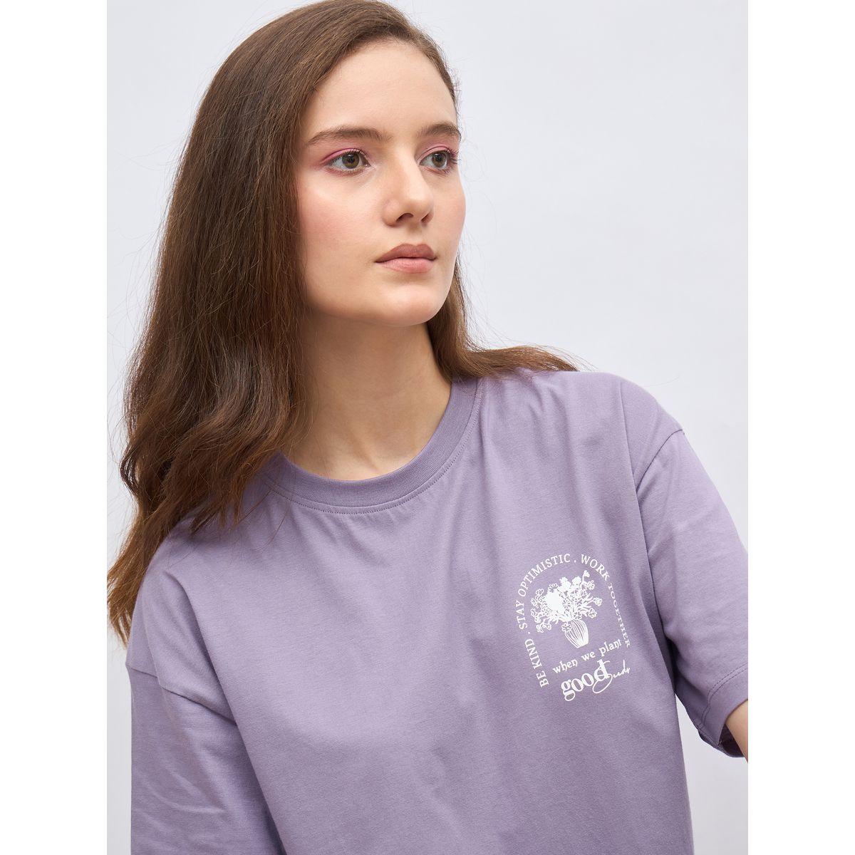 تيشيرت فضفاض مُطبع بياقة دائرية-women-clothing-tshirts-image-4