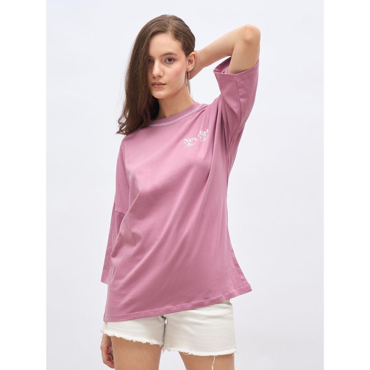 Styli Back Graphic Print Oversized Longline T-Shirt-women-clothing-tshirts-image-2