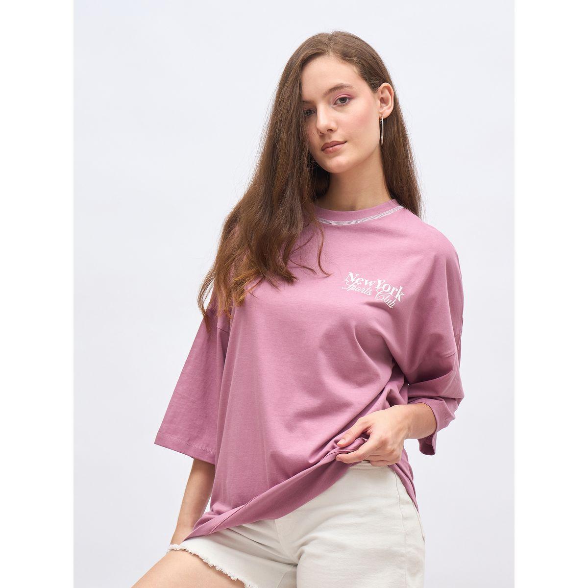 Styli Back Graphic Print Oversized Longline T-Shirt-women-clothing-tshirts-image-3
