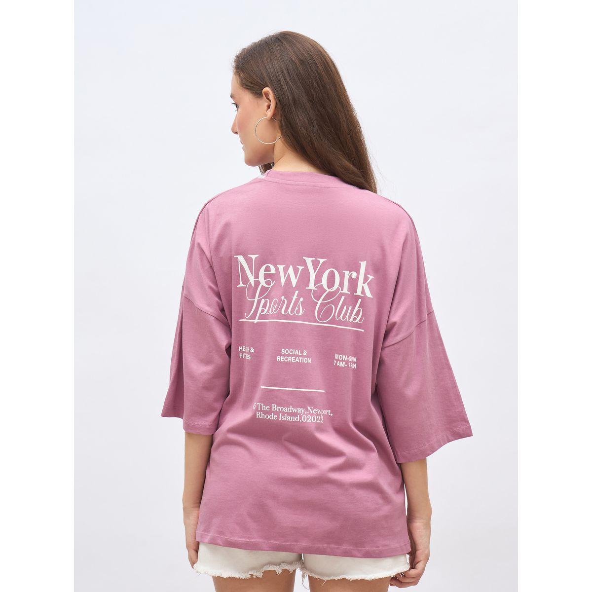 تيشيرت فضفاض طويل بطبعة جرافيك-women-clothing-tshirts-image-5