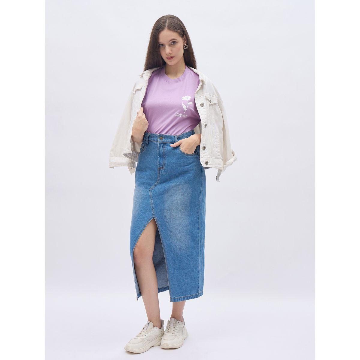 Styli Round Neck Oversized T-Shirt with Dropped Shoulder-women-clothing-tshirts-image-1
