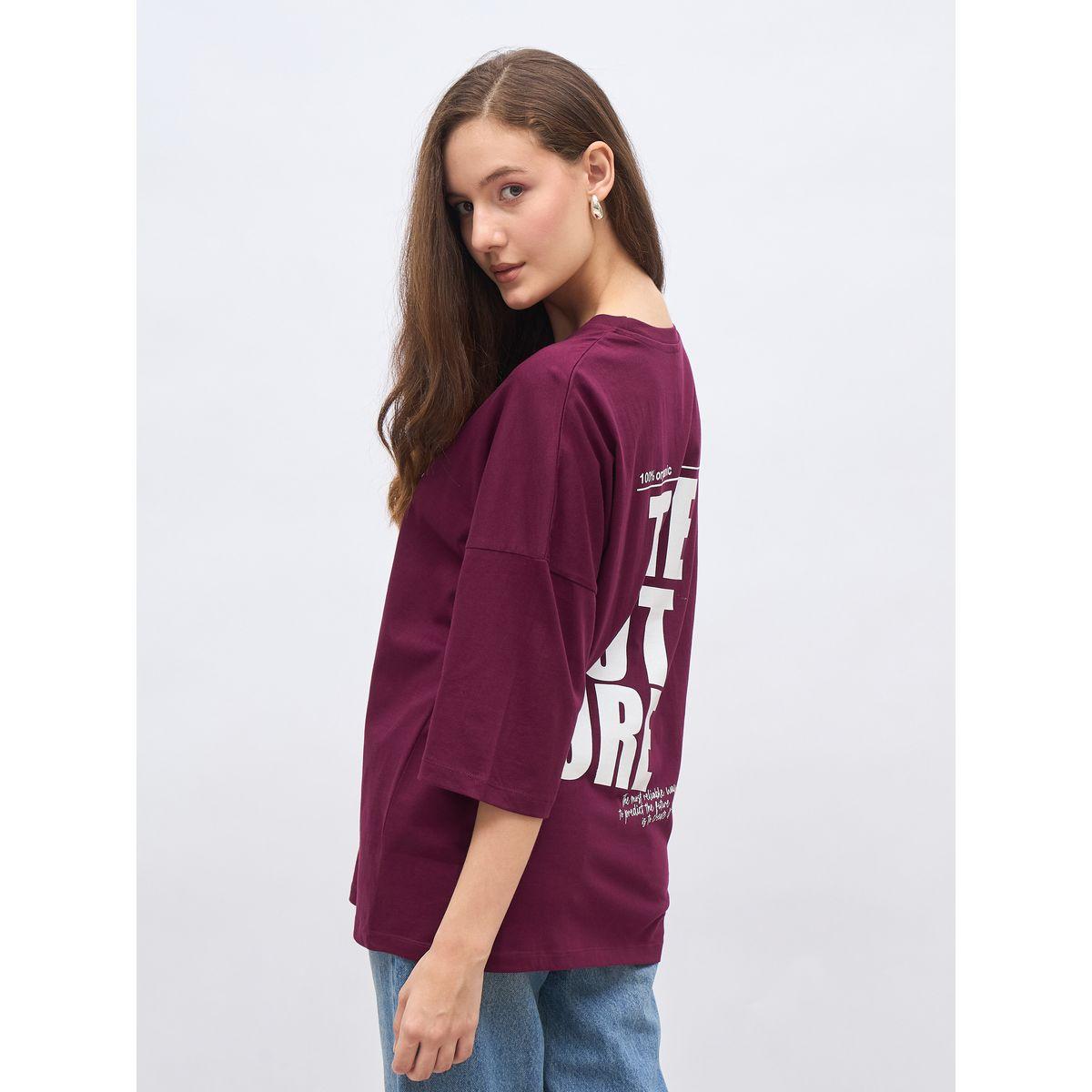 Styli Back Slogan Print Oversized T-Shirt-women-clothing-tshirts-image-5