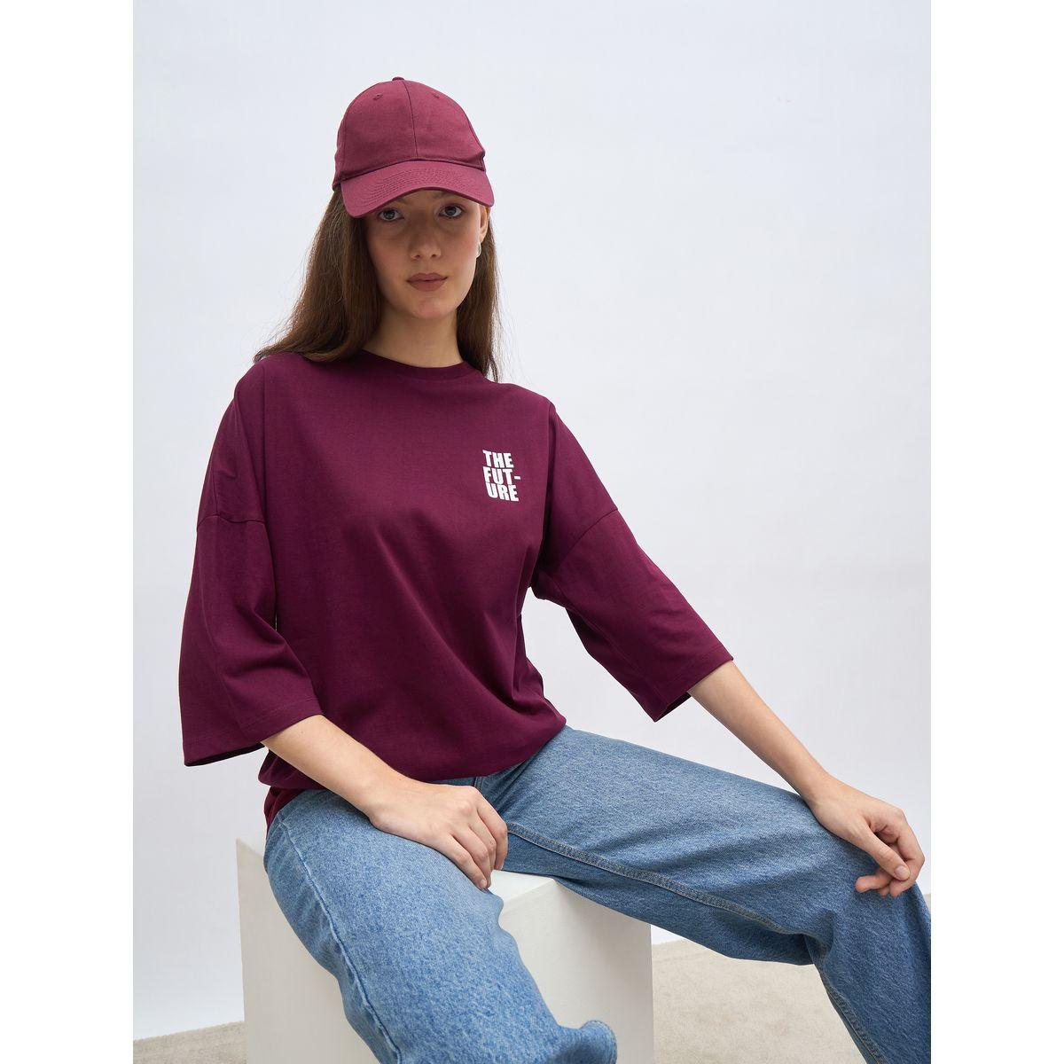 Styli Back Slogan Print Oversized T-Shirt-women-clothing-tshirts-image-6