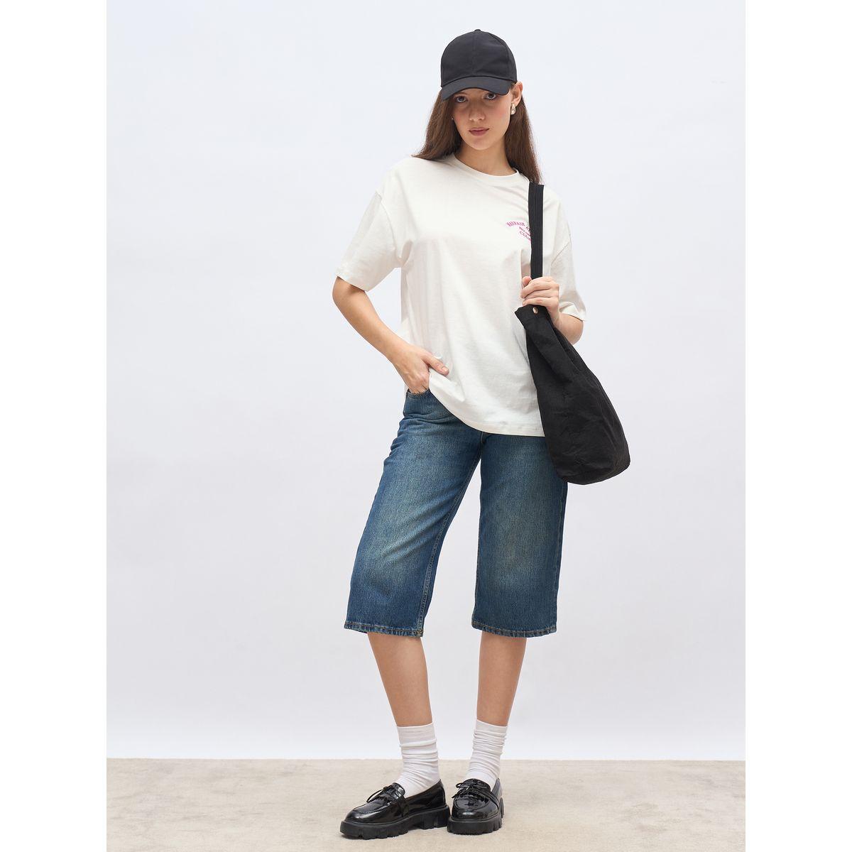 تيشيرت فضفاض بتفاصيل مُطرزة-women-clothing-tshirts-image-1