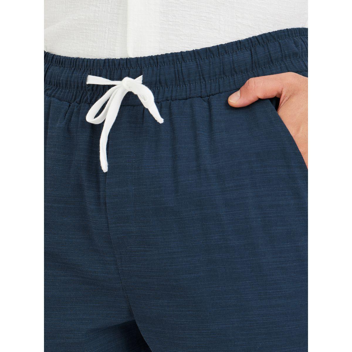 بنطال بقصة عادية ورباط خصر-men-clothing-bottoms-joggers-image-3