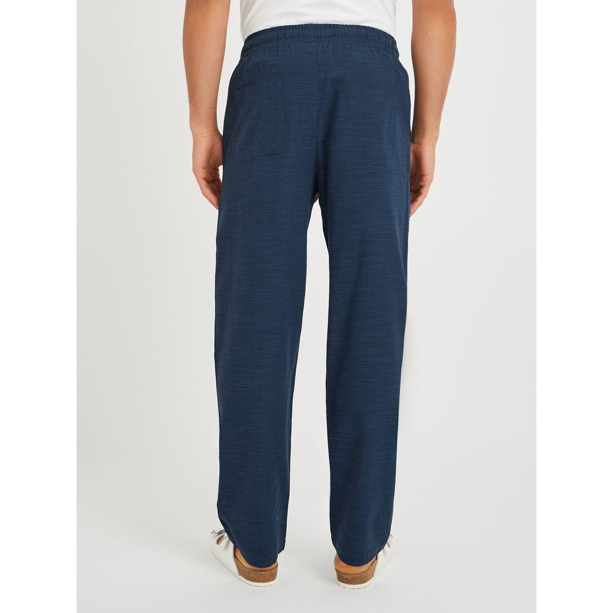 بنطال بقصة عادية ورباط خصر-men-clothing-bottoms-joggers-image-4