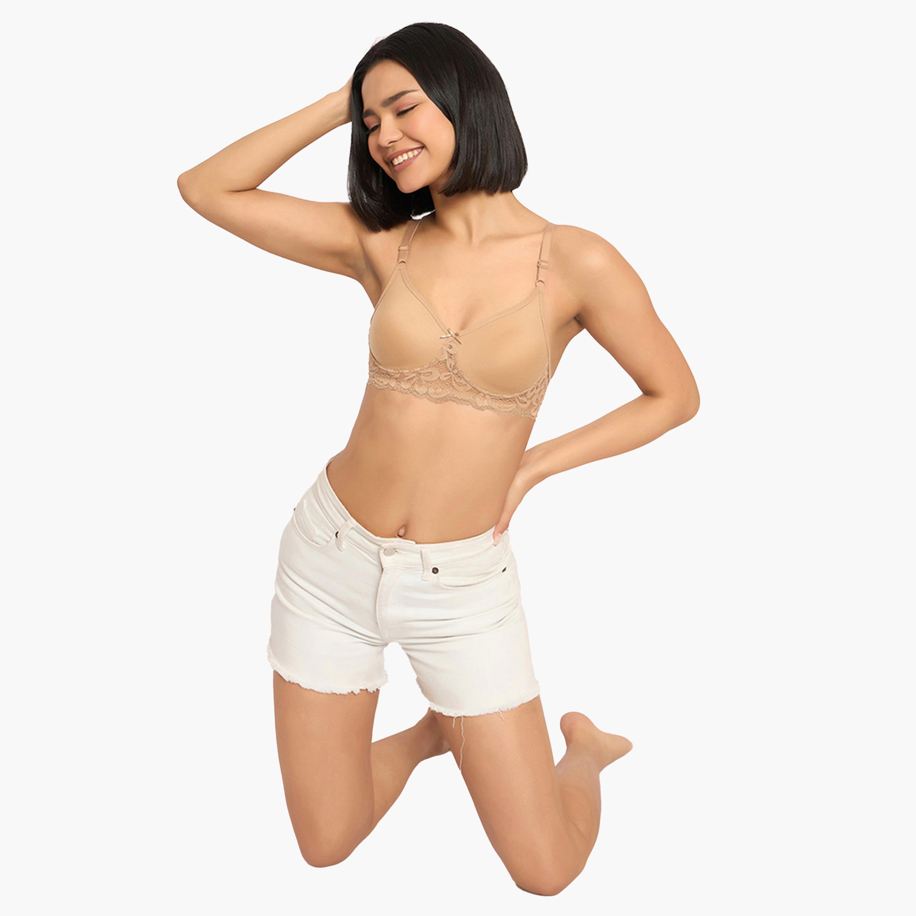 كولفيا × ستايلي - طقم ملون 3 قطع - حمالات صدر غير مبطنة بدون أسلاك لتغطية كاملة-women-clothing-lingerie-bras-image-2