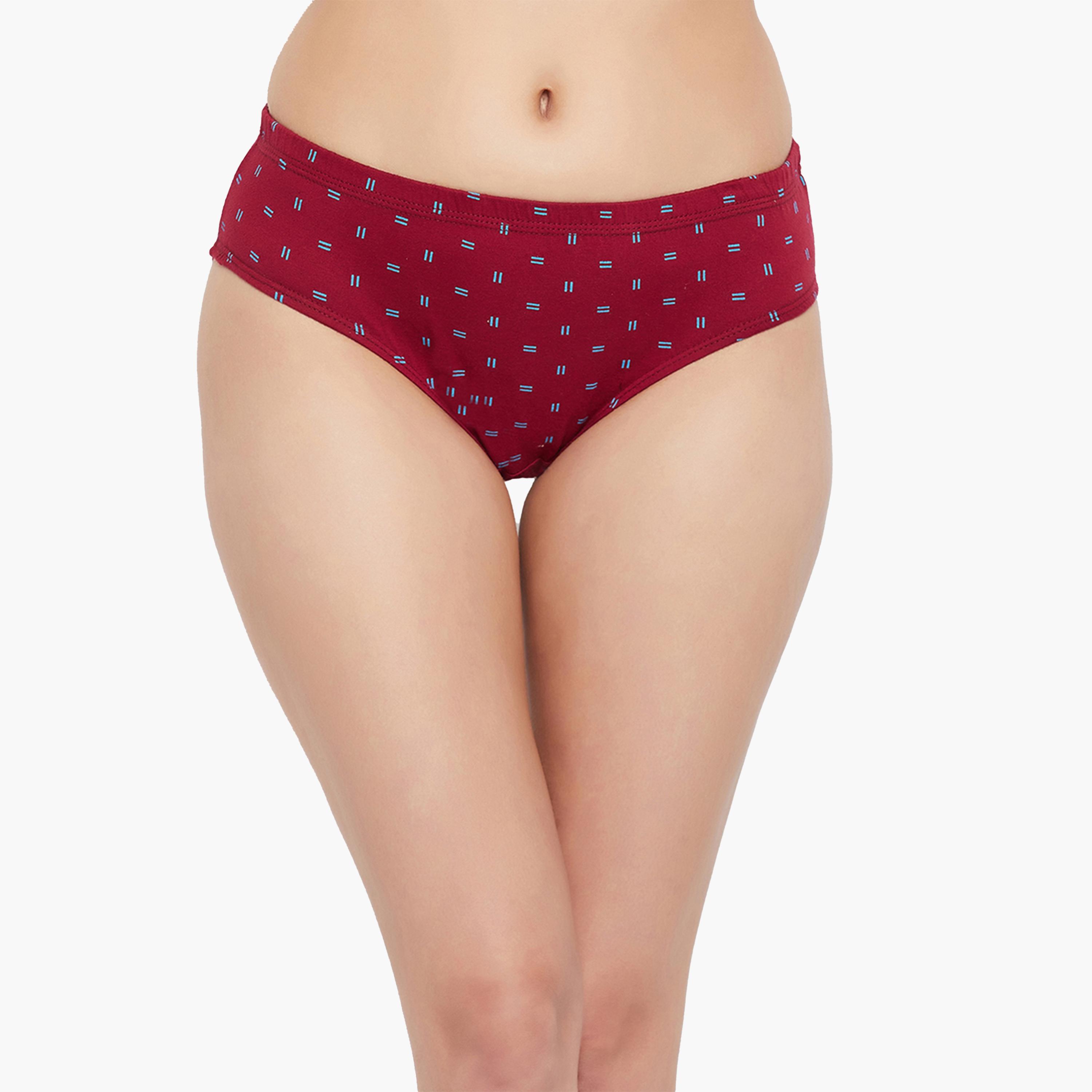كولفيا × ستايلي - طقم 3 قطع للنساء - سراويل داخلية مطبوعة متوسطة الخصر-women-clothing-lingerie-panties-image-1