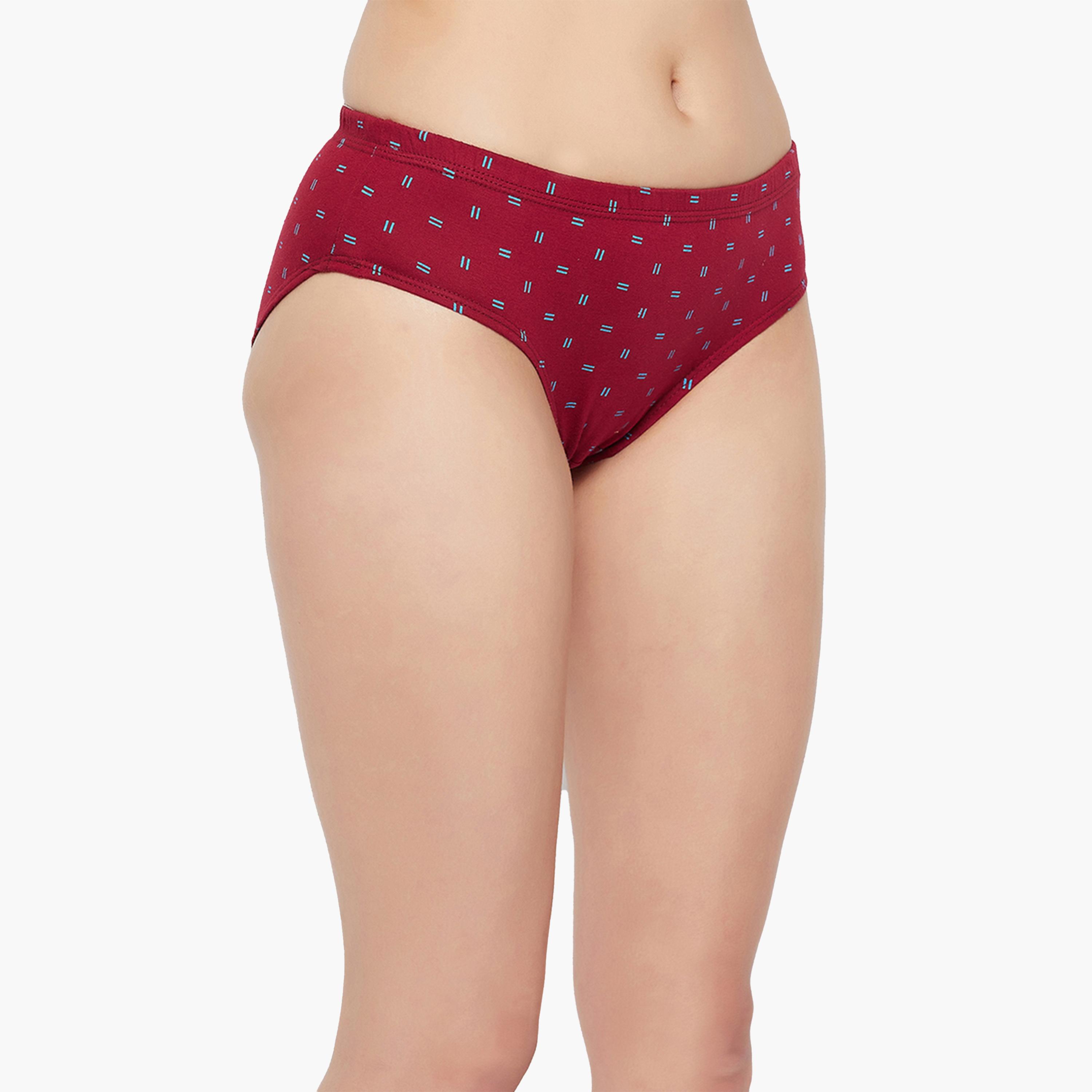 كولفيا × ستايلي - طقم 3 قطع للنساء - سراويل داخلية مطبوعة متوسطة الخصر-women-clothing-lingerie-panties-image-4
