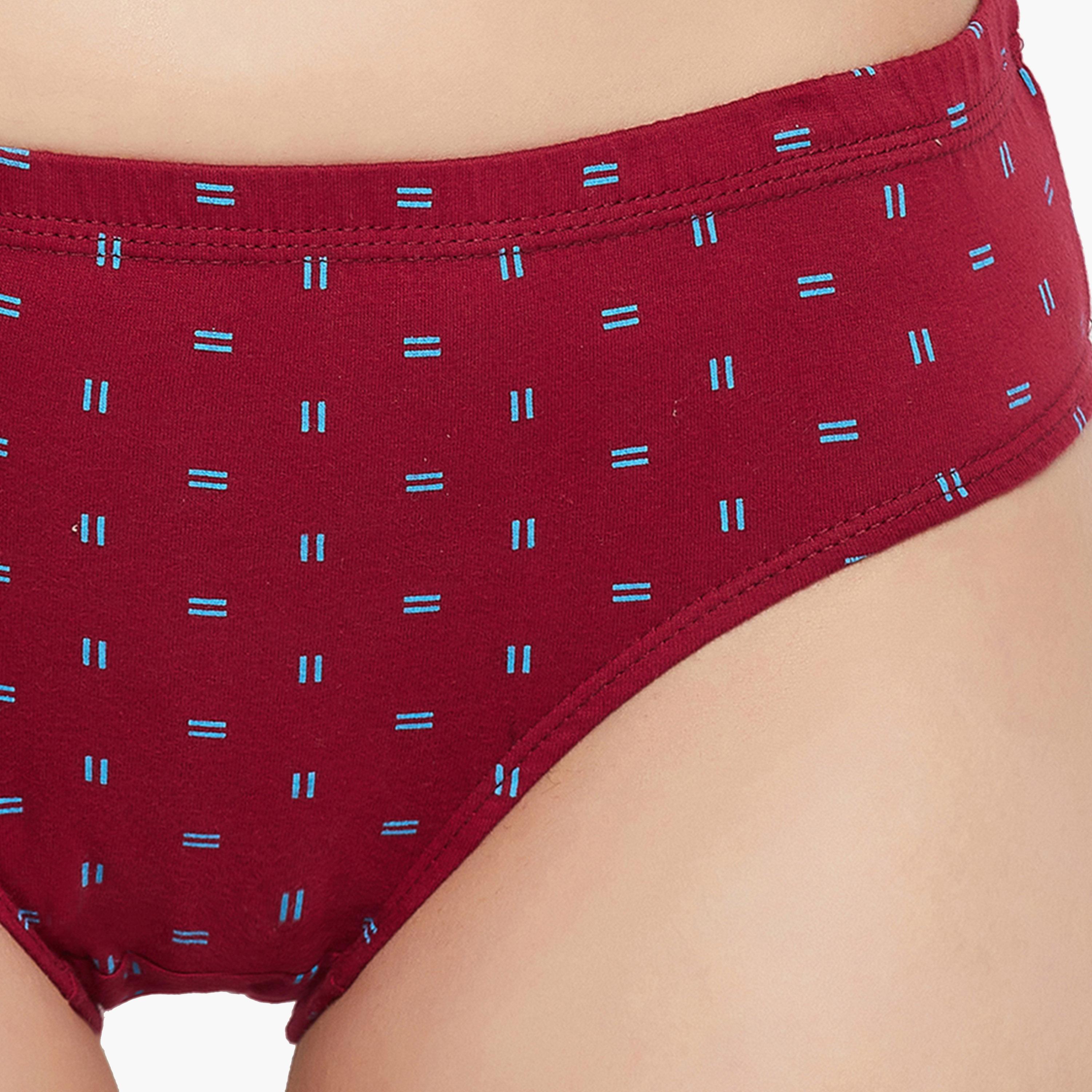 كولفيا × ستايلي - طقم 3 قطع للنساء - سراويل داخلية مطبوعة متوسطة الخصر-women-clothing-lingerie-panties-image-6