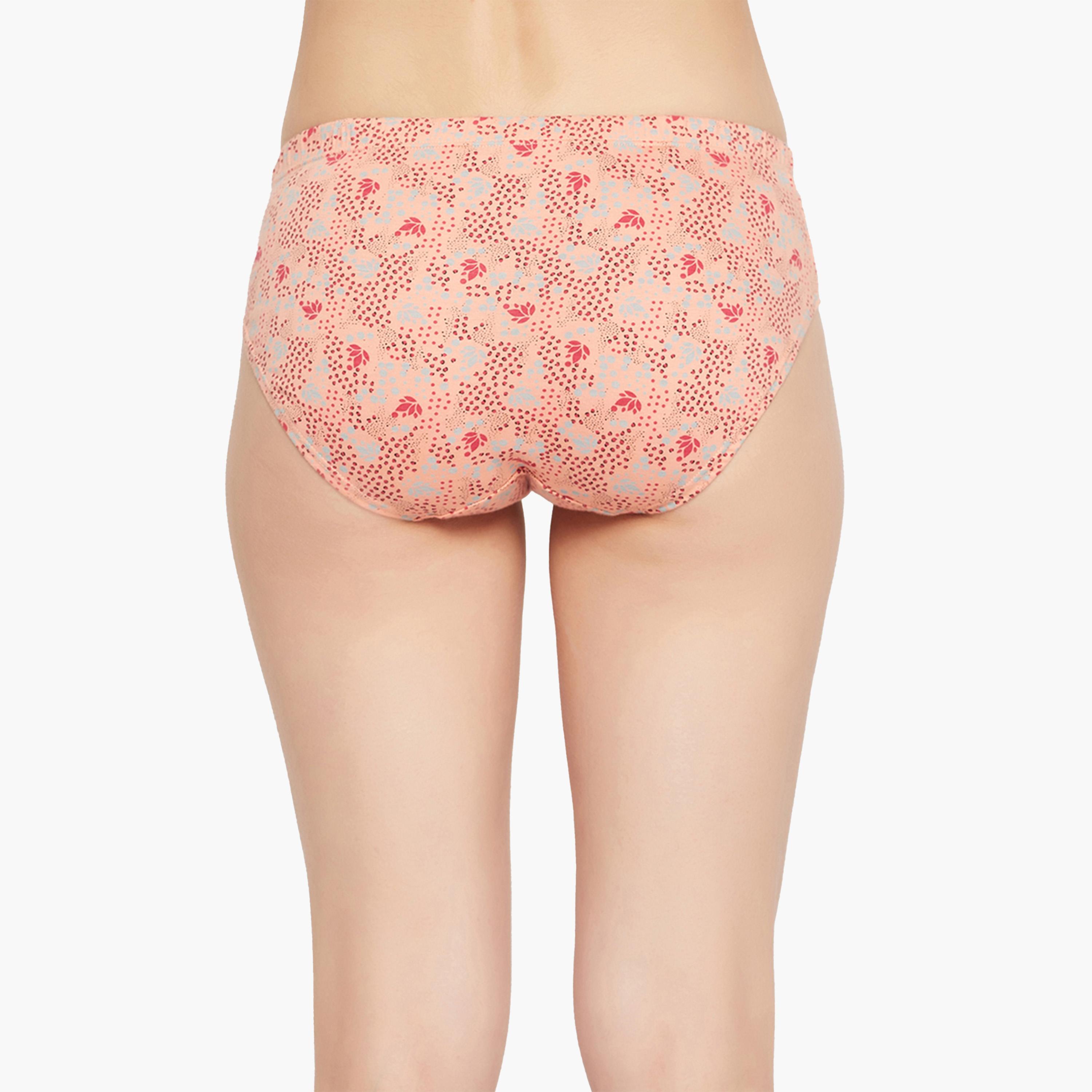 كولفيا × ستايلي - طقم ملون 3 قطع - سراويل داخلية قصيرة مطبوعة بالورود متوسطة الخصر-women-clothing-lingerie-panties-image-16
