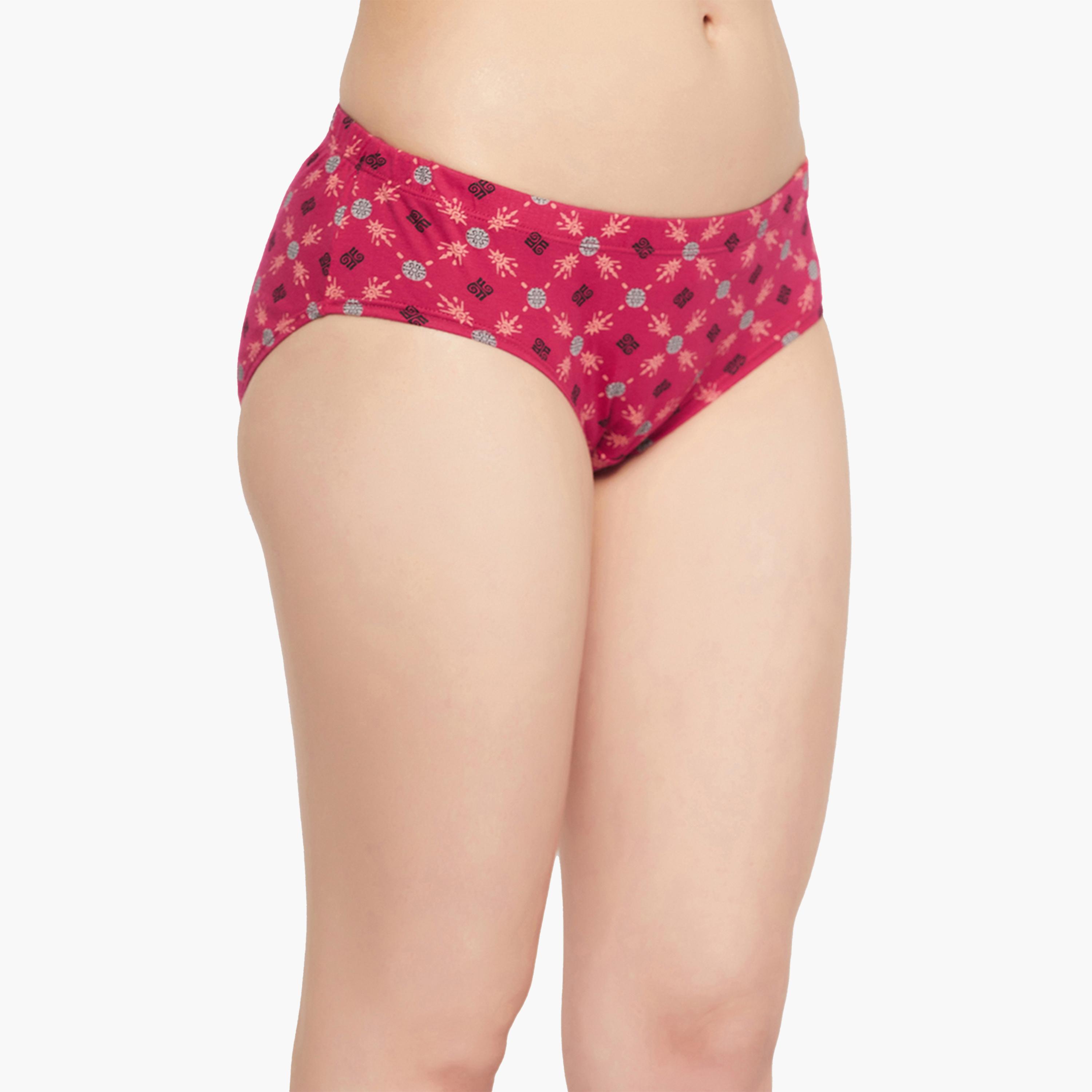 Clovia X Styli Multicolor Pack of 3 Mid Waist Floral Printed Hipster Briefs-women-clothing-lingerie-panties-image-4