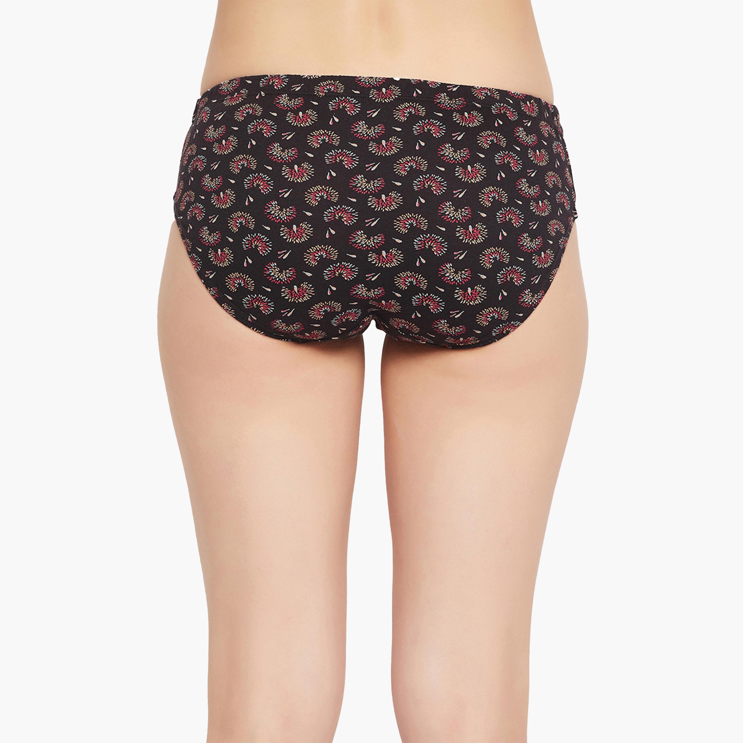 Clovia X Styli Multicolor Pack of 3 Mid Waist Floral Printed Hipster Briefs-women-clothing-lingerie-panties-image-9