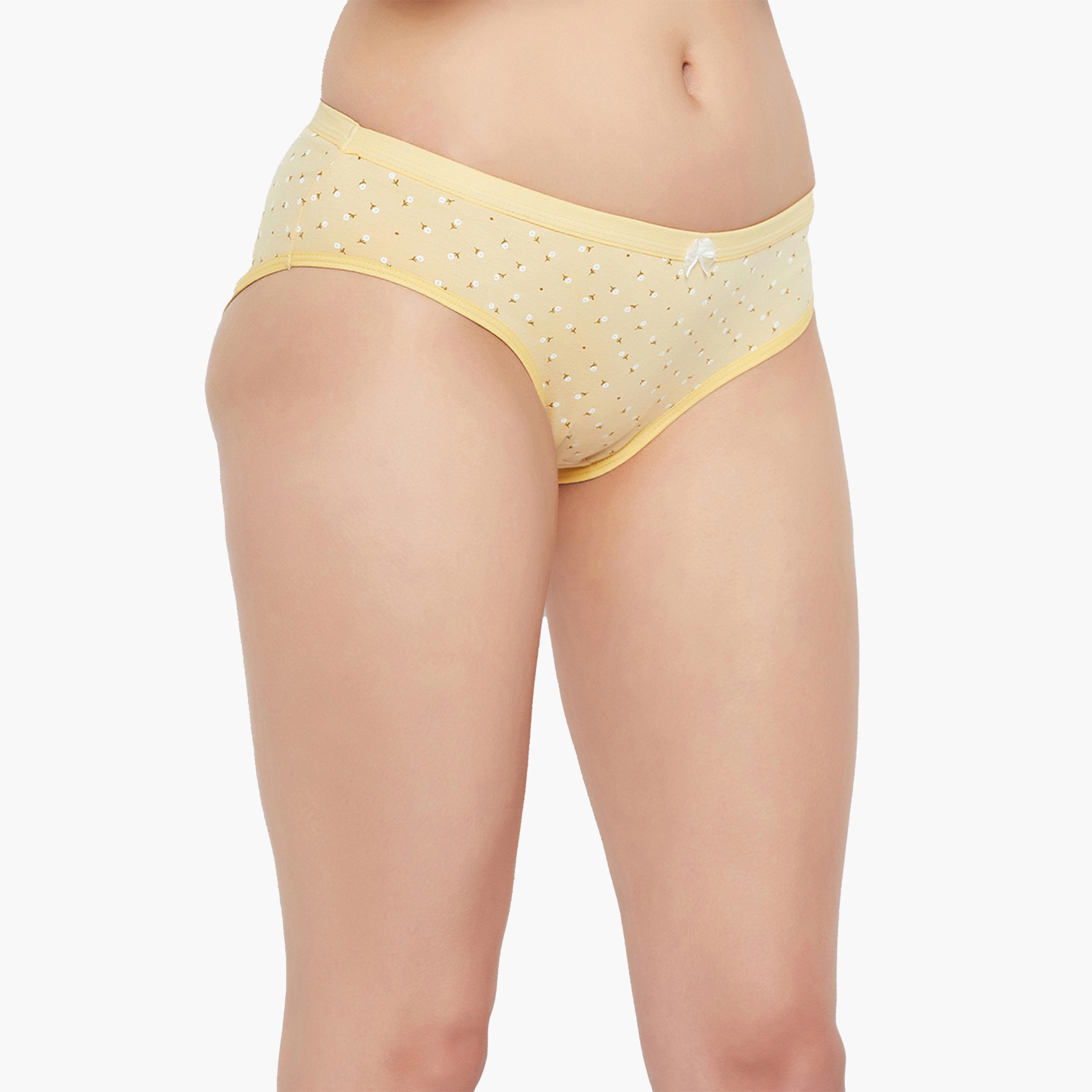 Clovia X Styli Pack of 3 Low Waist Floral Print Bikini Briefs-women-clothing-lingerie-panties-image-4