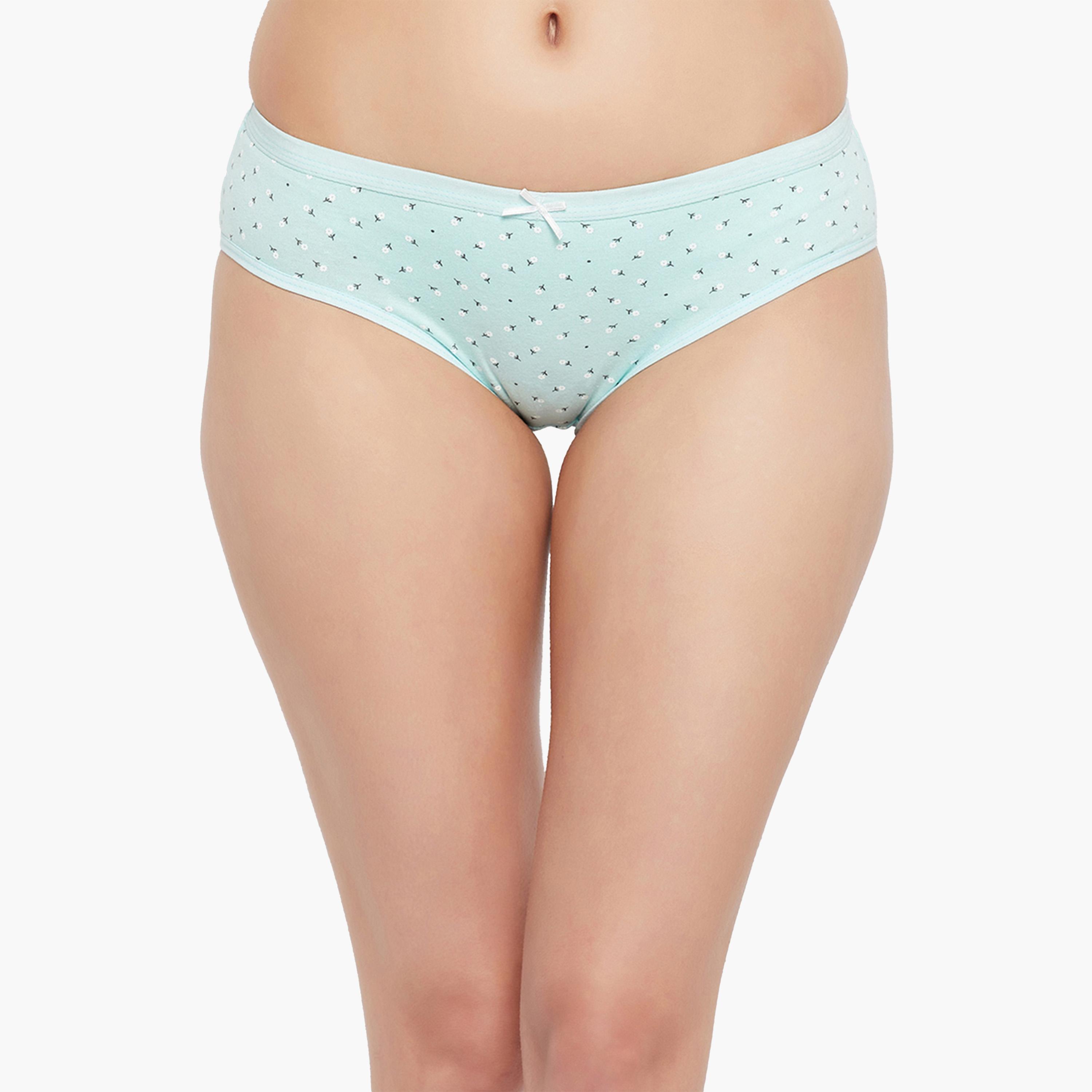Clovia X Styli Pack of 3 Low Waist Floral Print Bikini Briefs-women-clothing-lingerie-panties-image-8