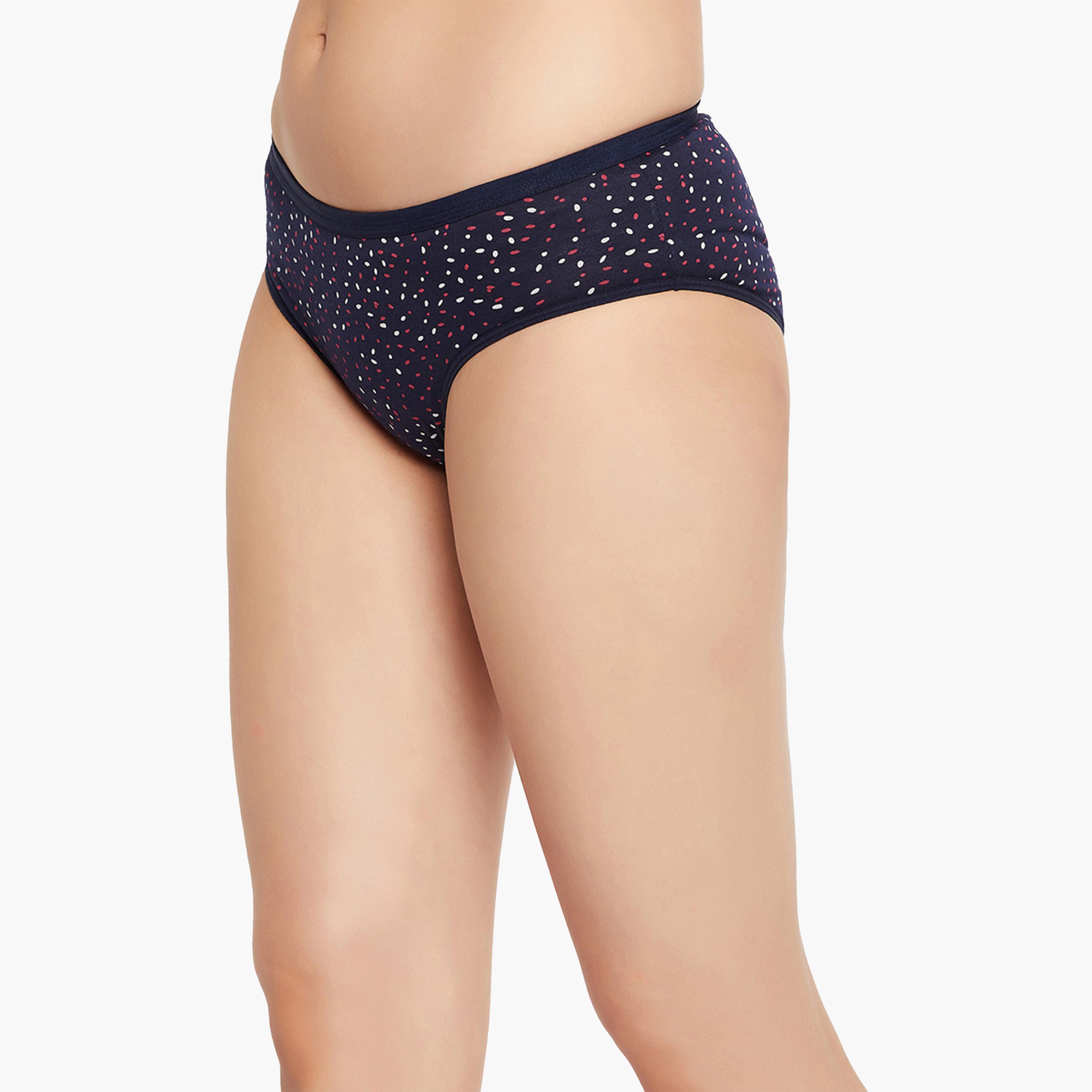 كولفيا × ستايلي - طقم 3 قطع للنساء - سروال بيكيني مطبوع منخفض الخصر-women-clothing-lingerie-panties-image-3