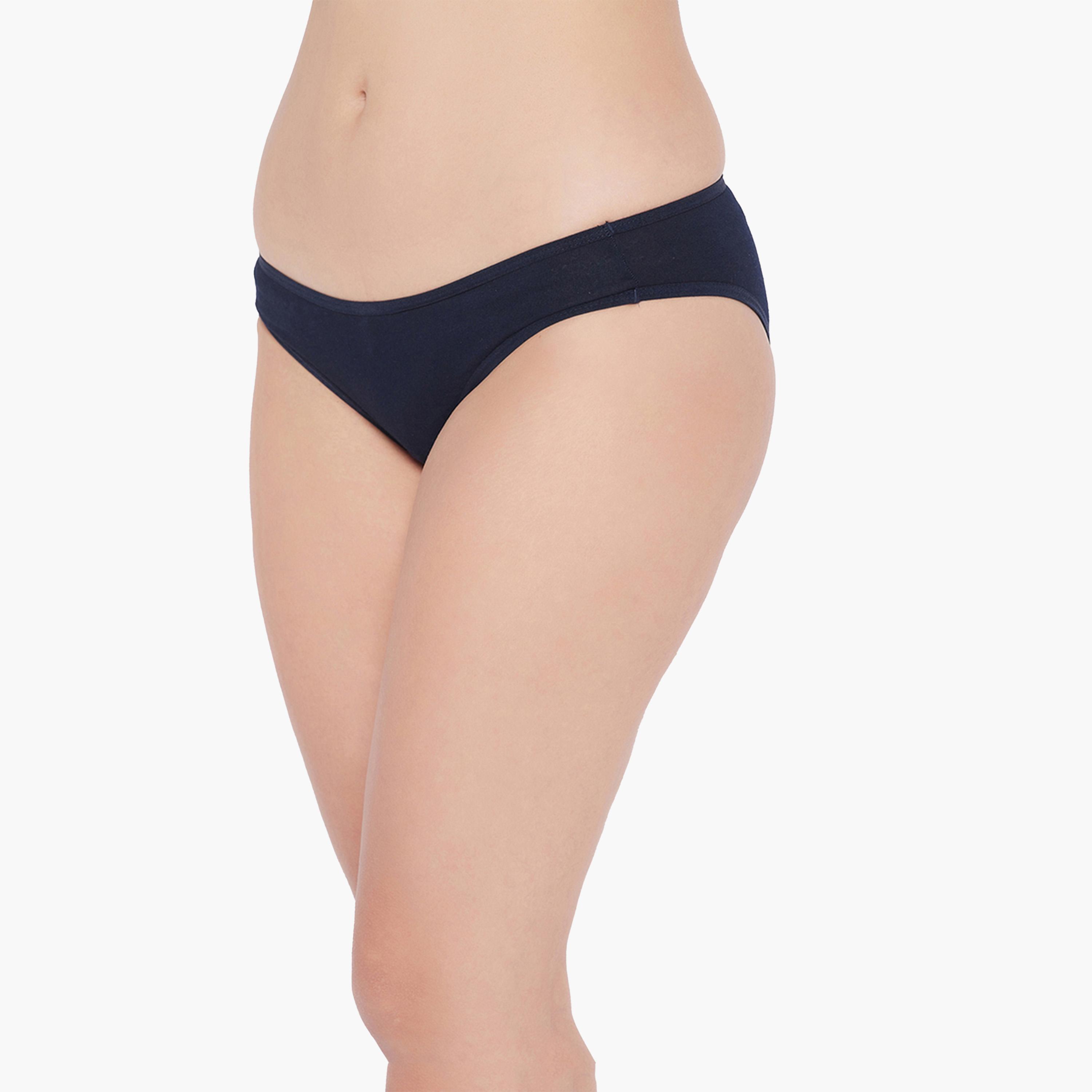 كولفيا × ستايلي - طقم 3 قطع للنساء - سروال بكيني سادة منخفض الخصر-women-clothing-lingerie-panties-image-11