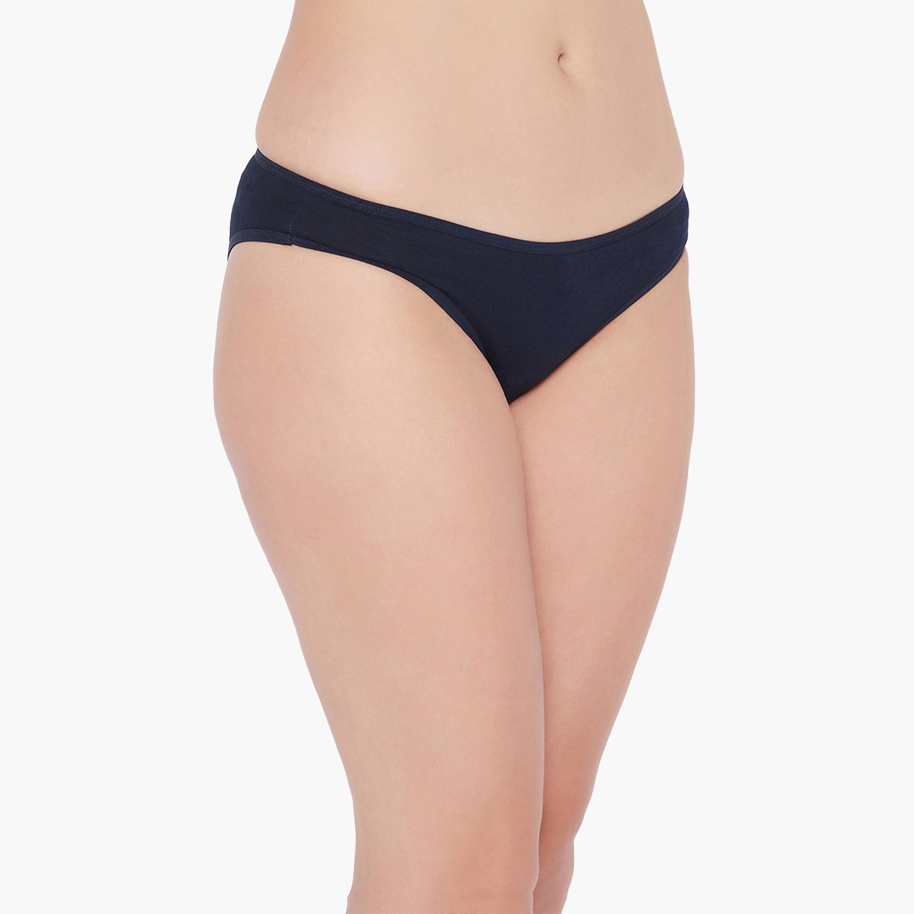كولفيا × ستايلي - طقم 3 قطع للنساء - سروال بكيني سادة منخفض الخصر-women-clothing-lingerie-panties-image-13