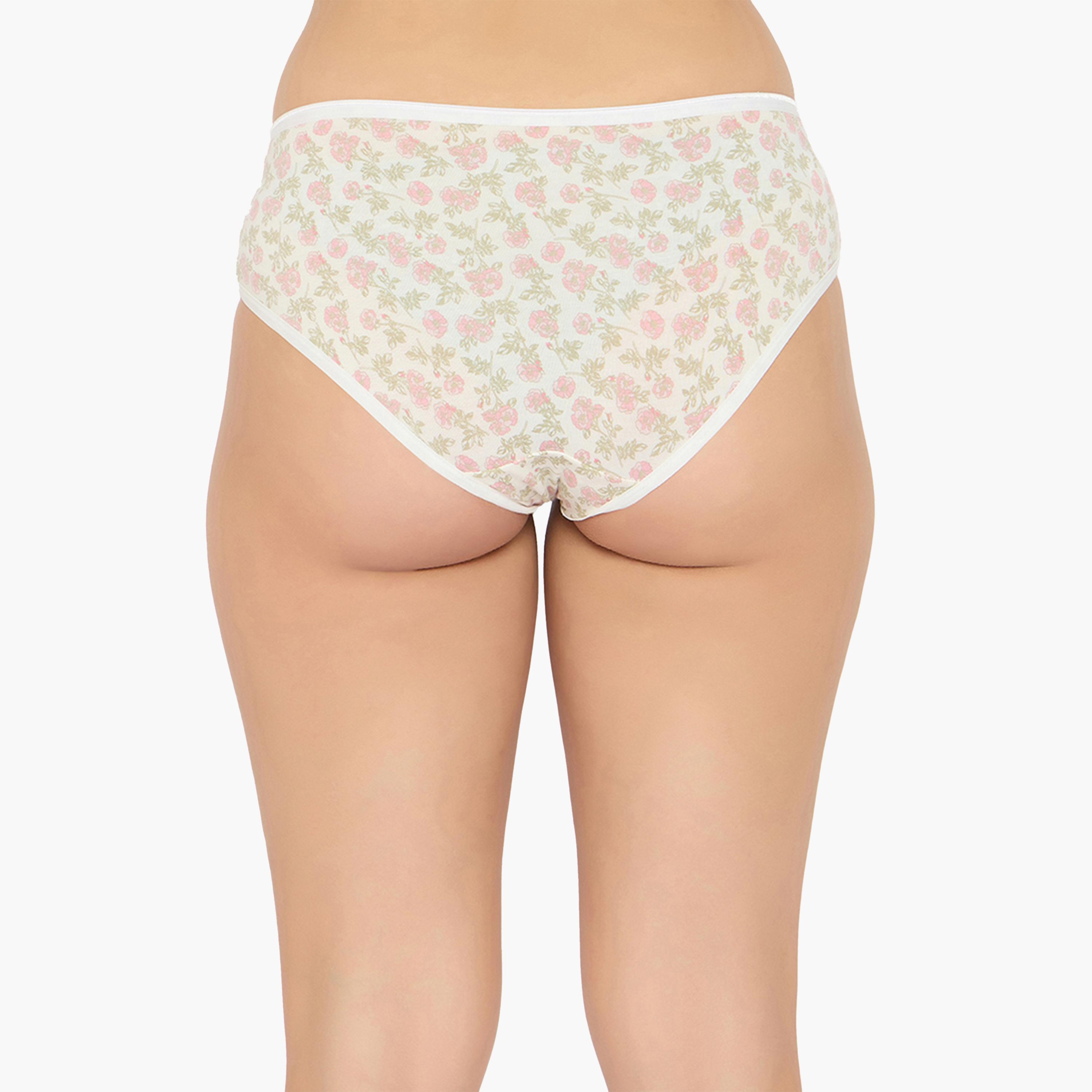 كولفيا × ستايلي - طقم 3 قطع للنساء - سروال بيكيني مورد متوسط الخصر-women-clothing-lingerie-panties-image-4