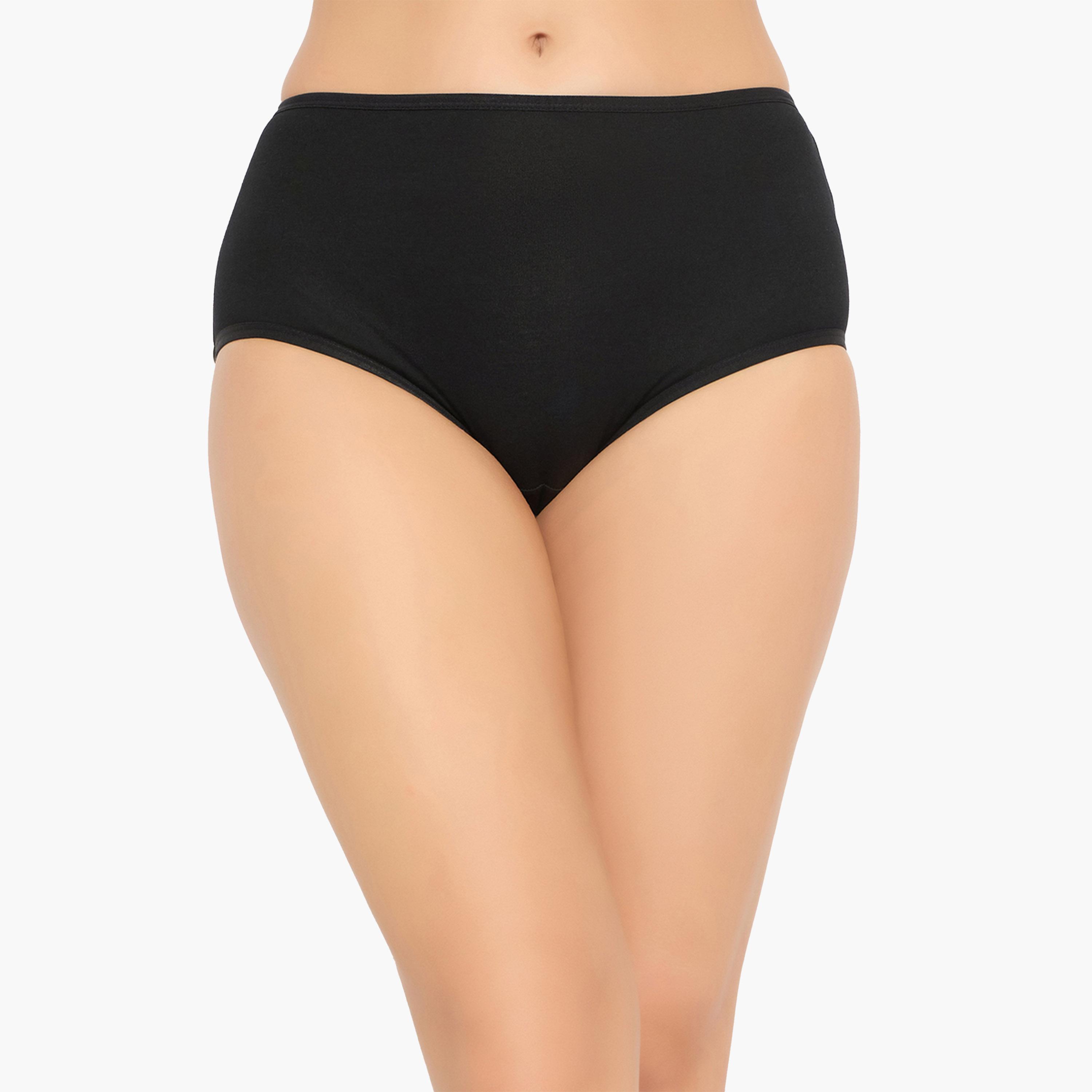 كولفيا × ستايلي - طقم 3 قطع للنساء - سراويل داخلية سادة عالية الخصر-women-clothing-lingerie-panties-image-11