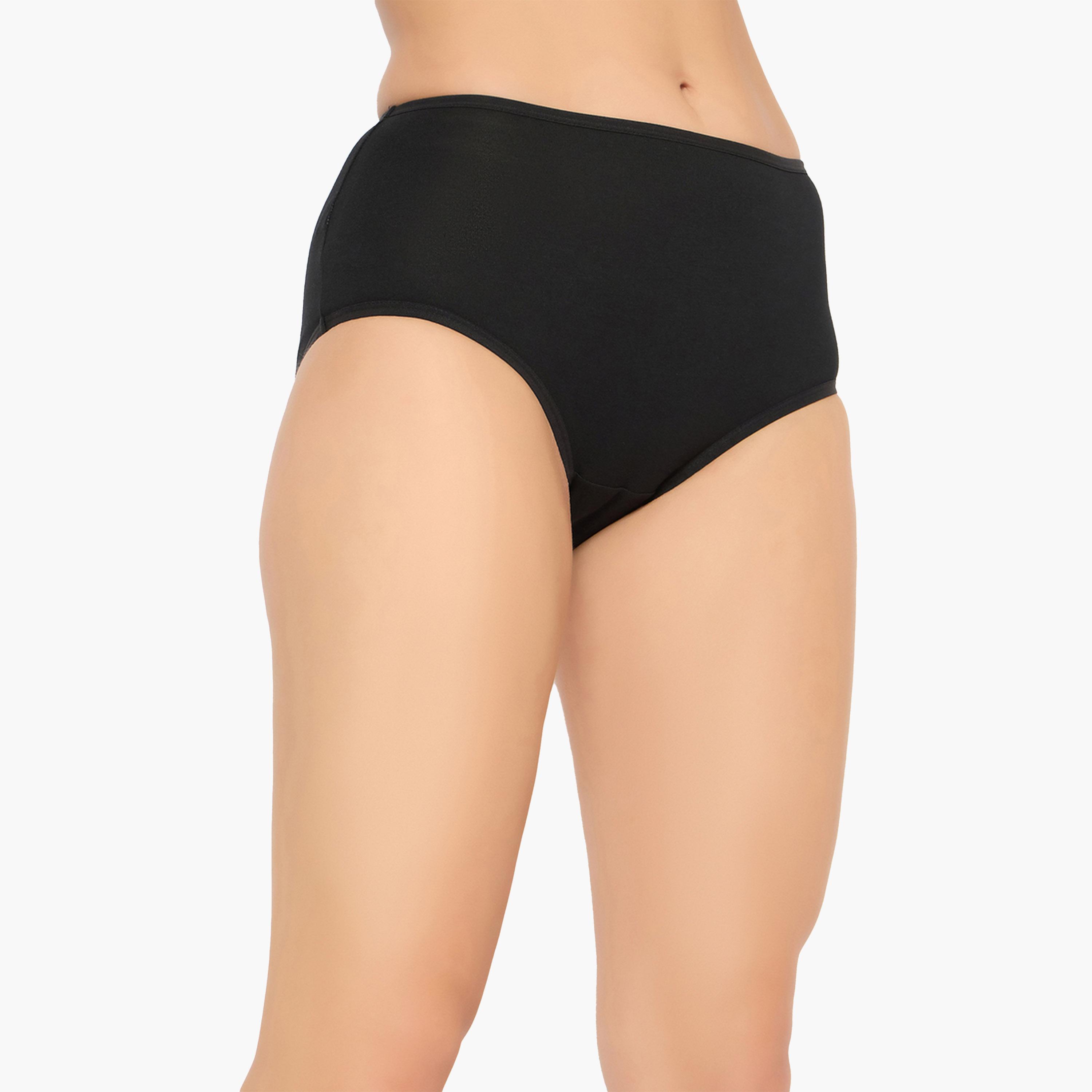 كولفيا × ستايلي - طقم 3 قطع للنساء - سراويل داخلية سادة عالية الخصر-women-clothing-lingerie-panties-image-15