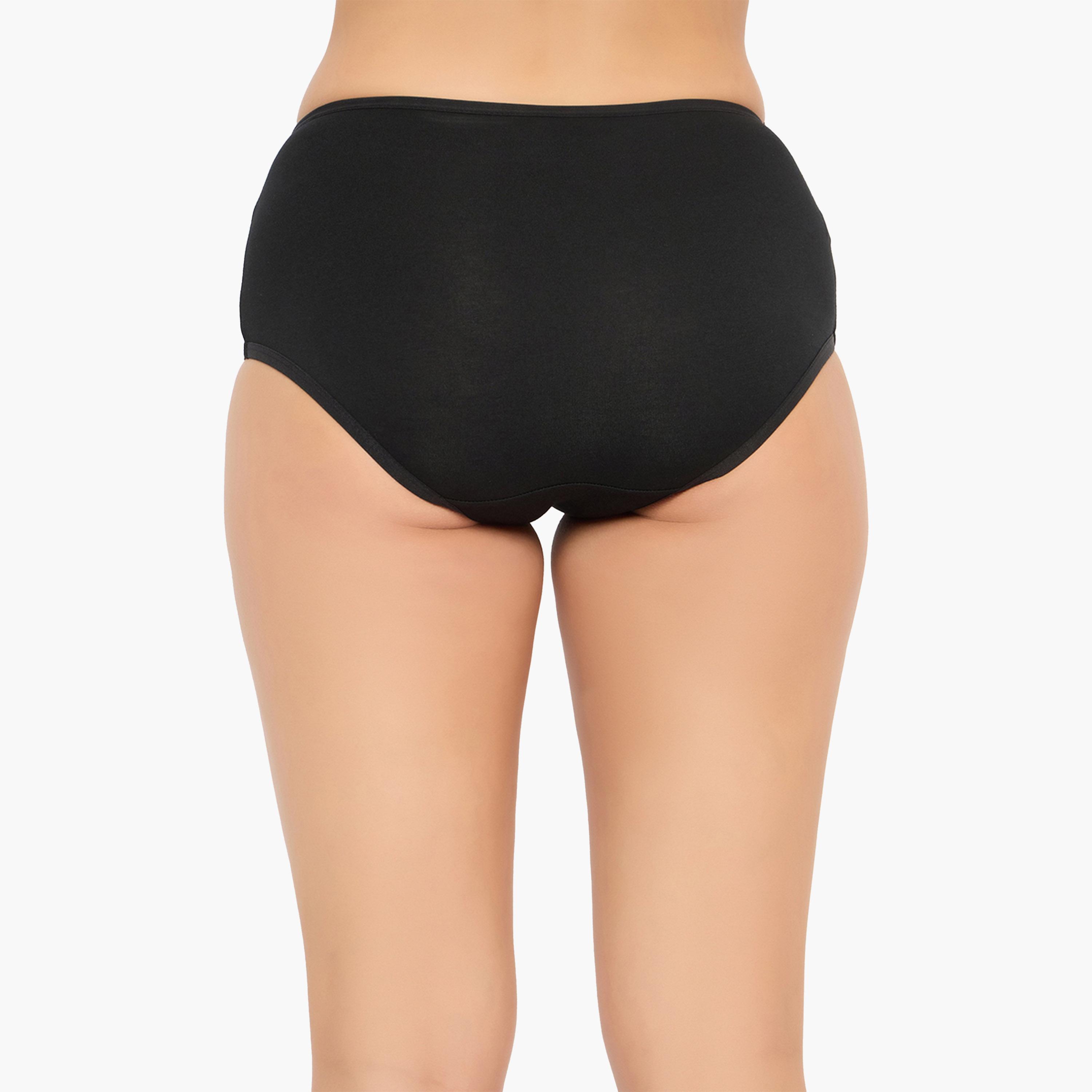 كولفيا × ستايلي - طقم 3 قطع للنساء - سراويل داخلية سادة عالية الخصر-women-clothing-lingerie-panties-image-16