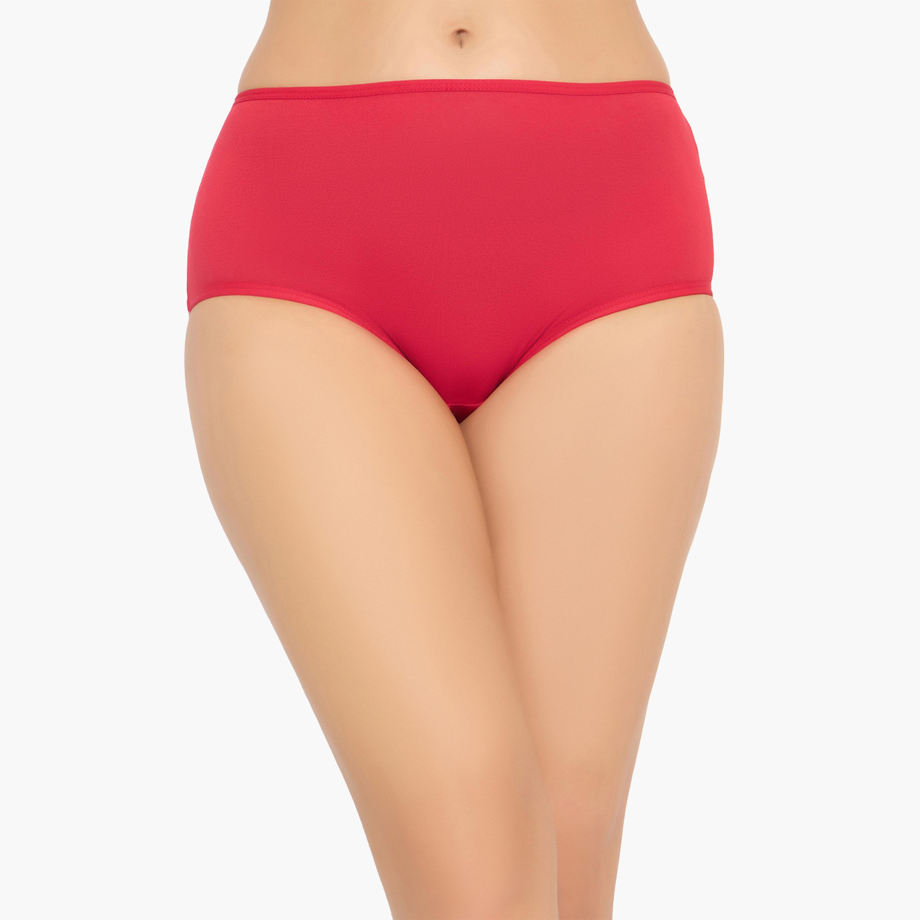 كولفيا × ستايلي - طقم 3 قطع للنساء - سراويل داخلية سادة عالية الخصر-women-clothing-lingerie-panties-image-18