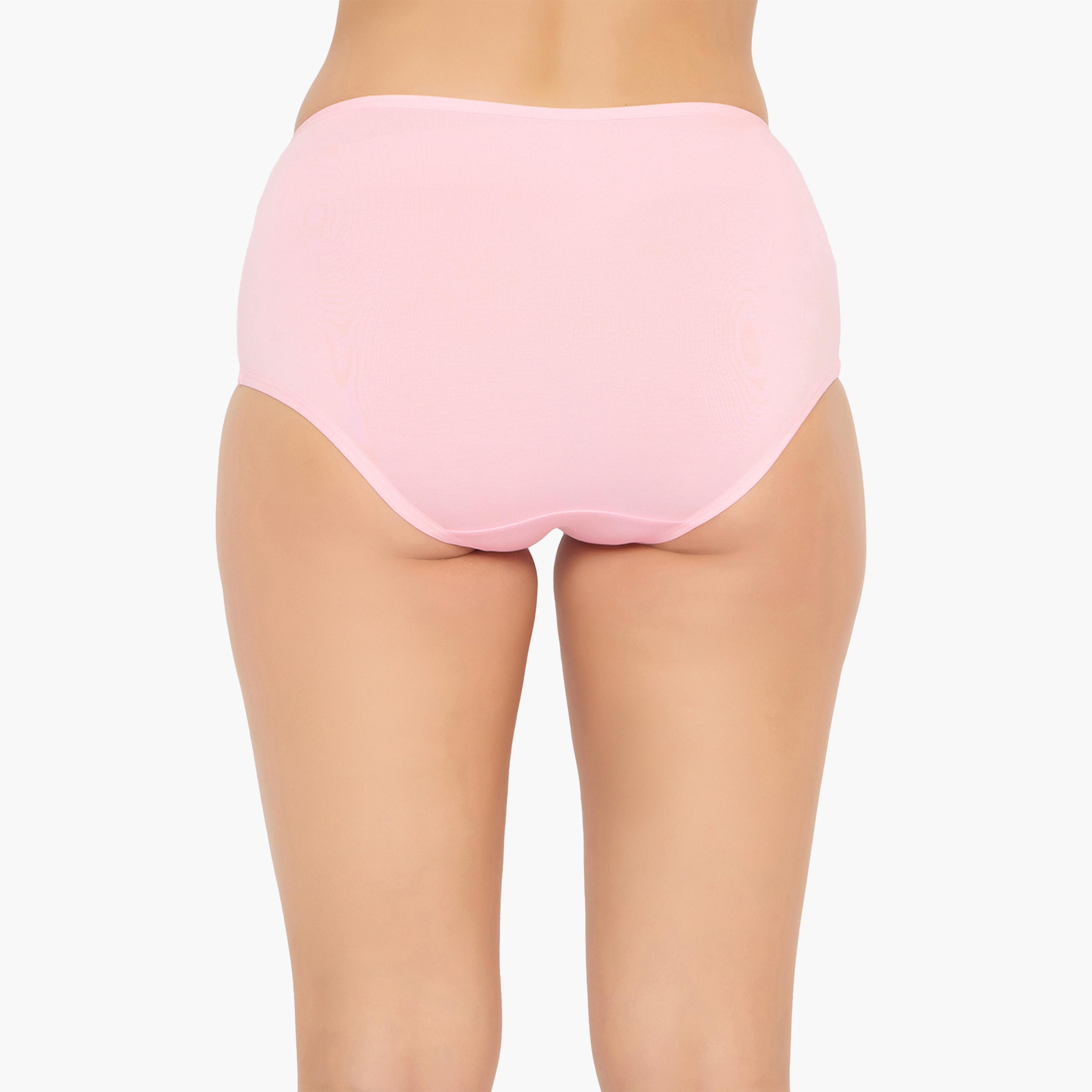 كولفيا × ستايلي - طقم 3 قطع للنساء - سراويل داخلية سادة عالية الخصر-women-clothing-lingerie-panties-image-9