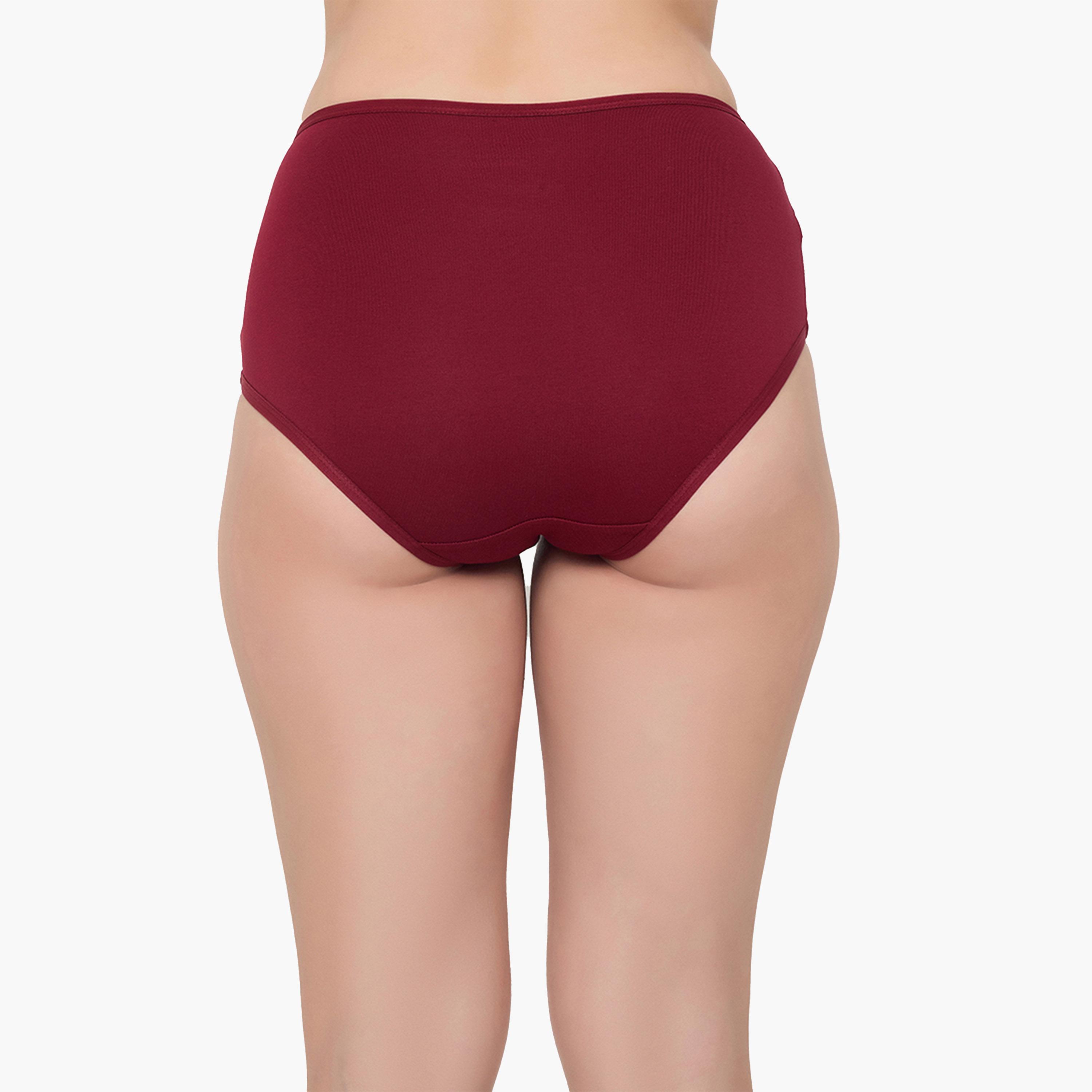 كولفيا × ستايلي - طقم 3 قطع للنساء - سراويل داخلية سادة عالية الخصر-women-clothing-lingerie-panties-image-10