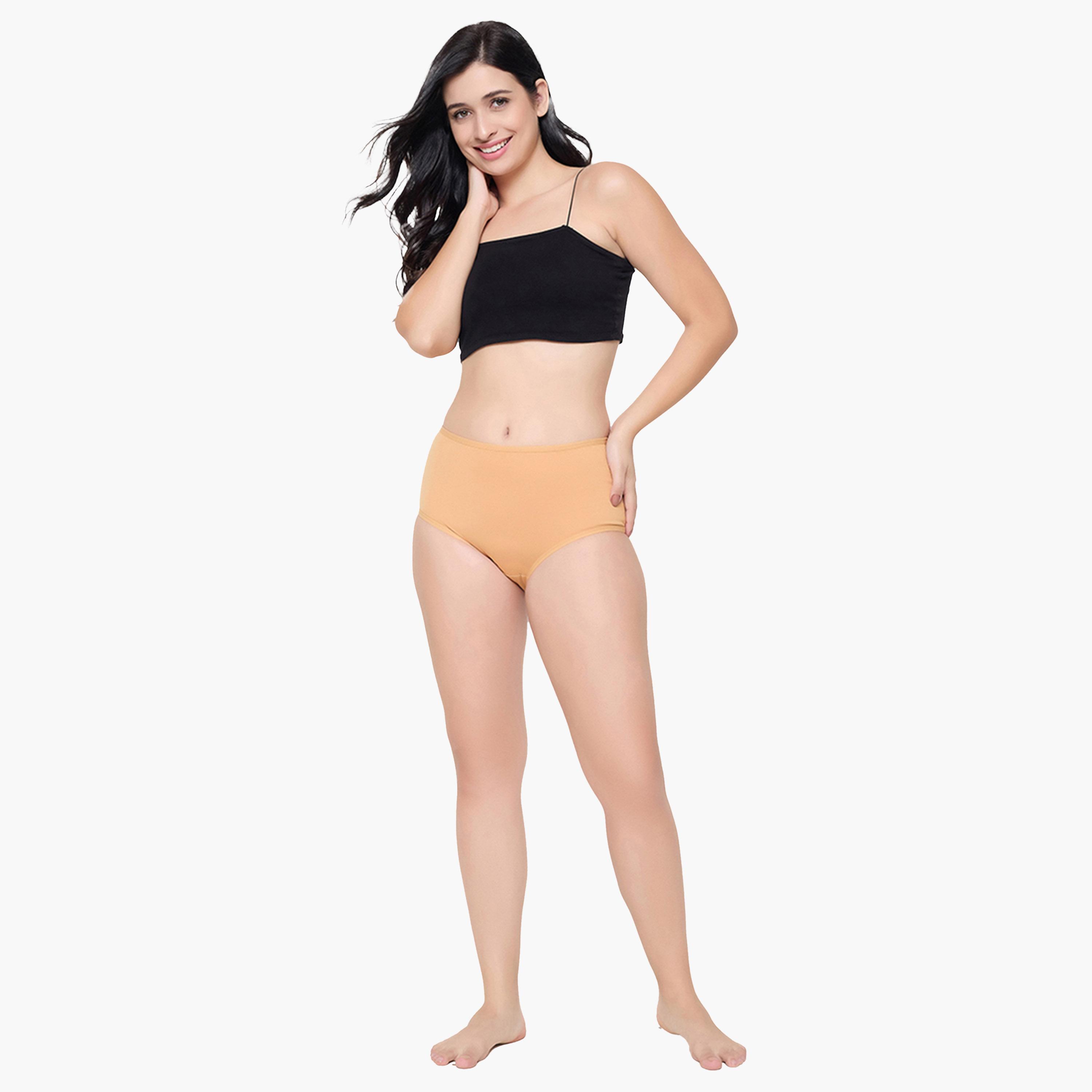 كولفيا × ستايلي - طقم 3 قطع للنساء - سراويل داخلية سادة عالية الخصر-women-clothing-lingerie-panties-image-14