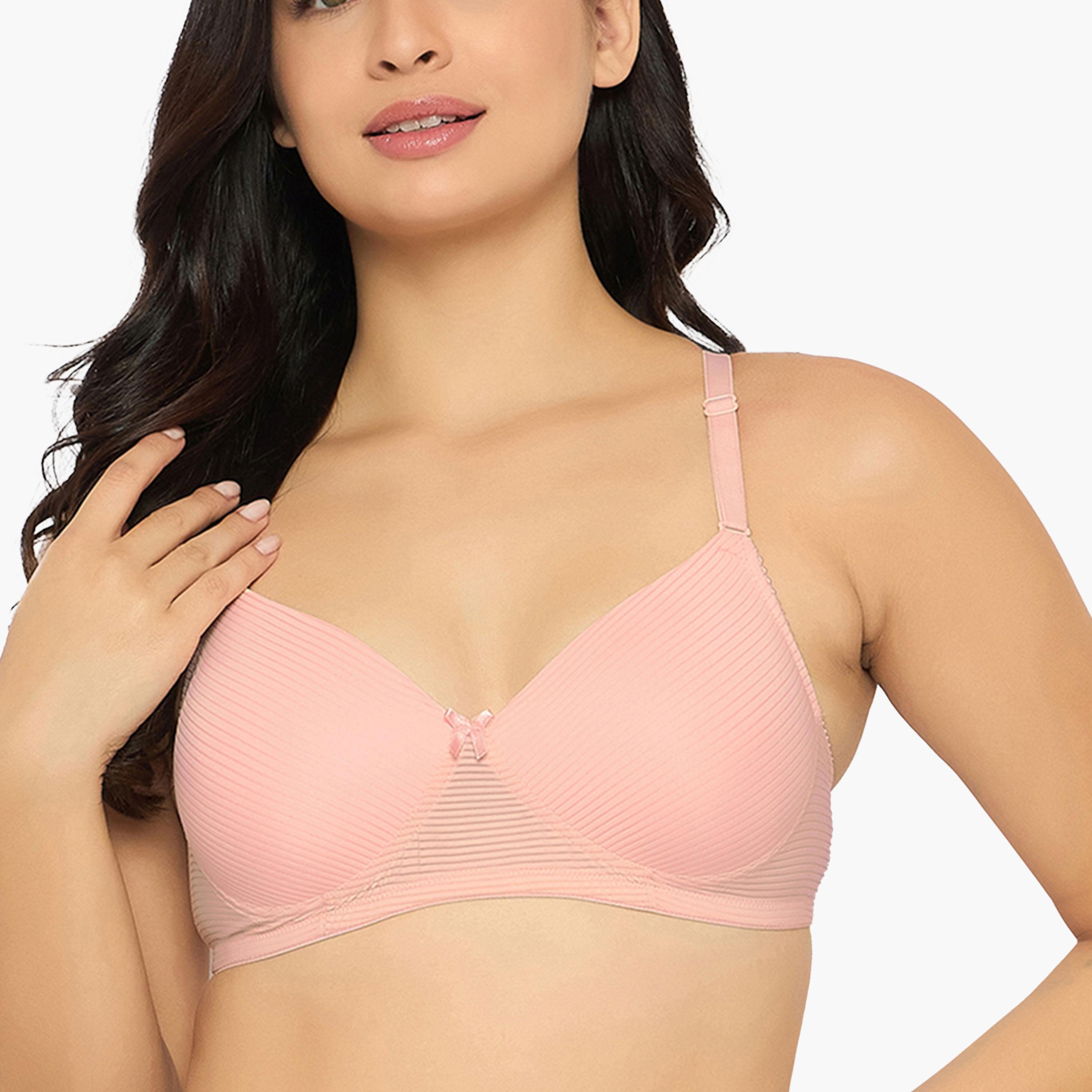 Clovia X Styli Multicolor Pack of 3 Padded Non-Wired Full Coverage Self-Striped Bras-women-clothing-lingerie-bras-image-1