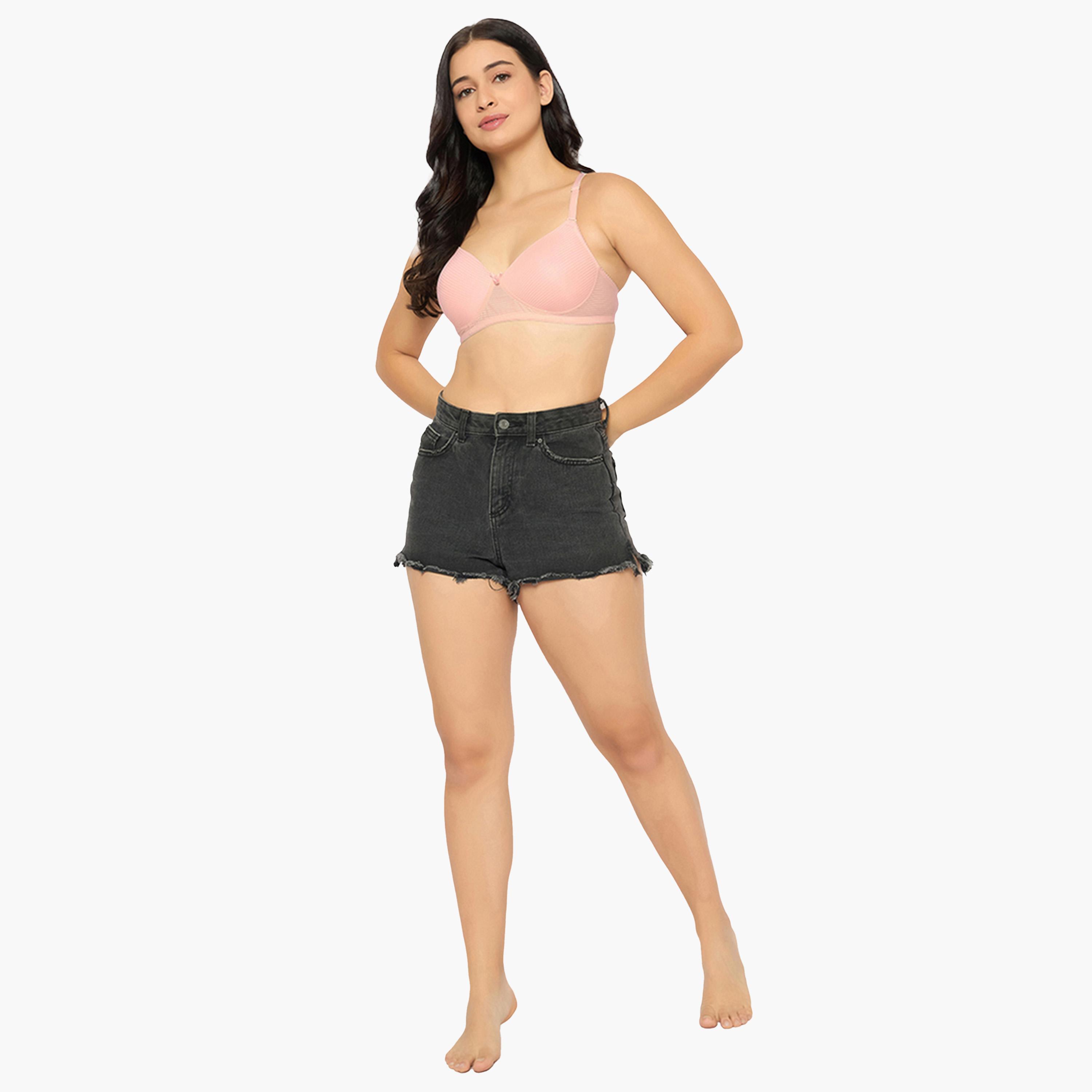 Clovia X Styli Multicolor Pack of 3 Padded Non-Wired Full Coverage Self-Striped Bras-women-clothing-lingerie-bras-image-2