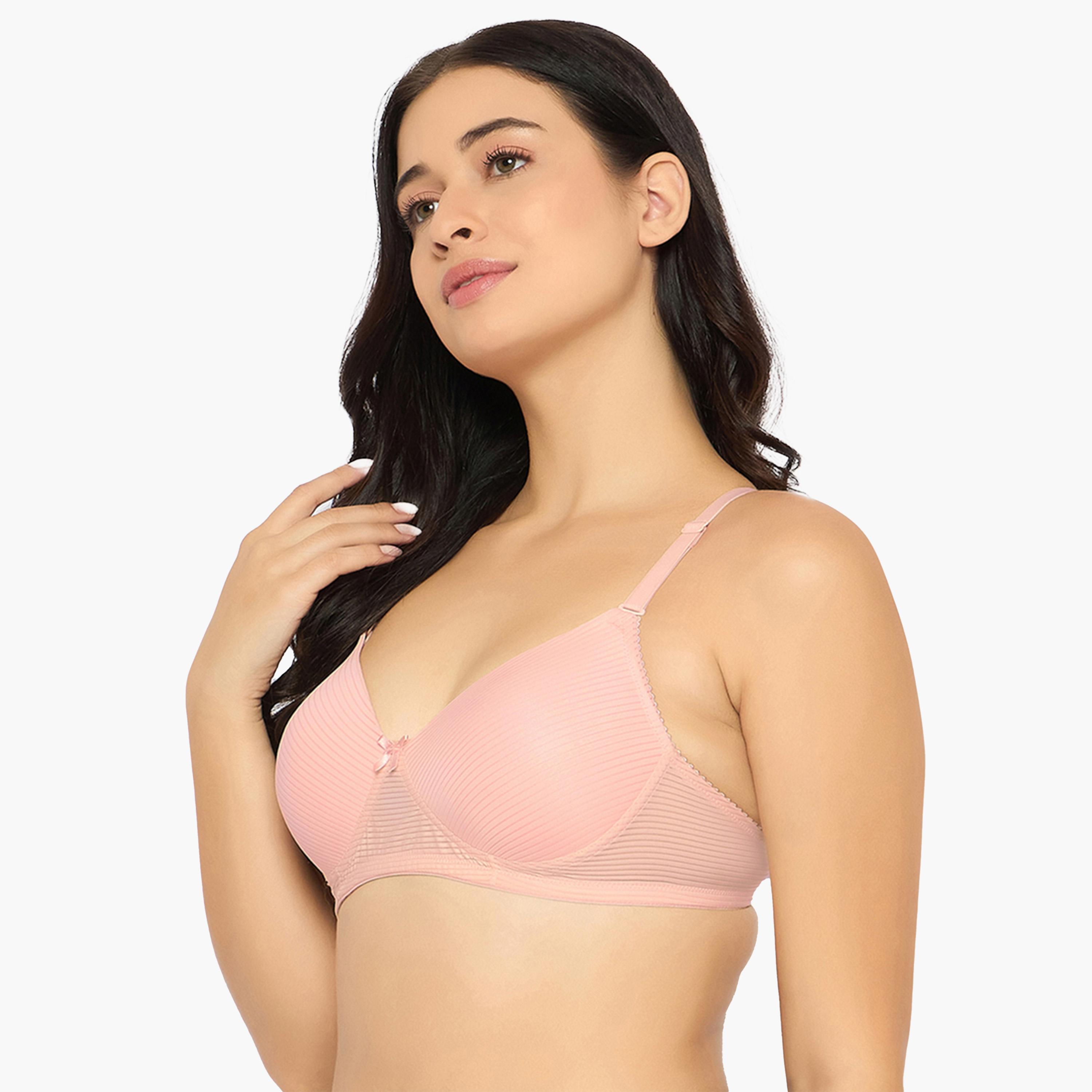 Clovia X Styli Multicolor Pack of 3 Padded Non-Wired Full Coverage Self-Striped Bras-women-clothing-lingerie-bras-image-3