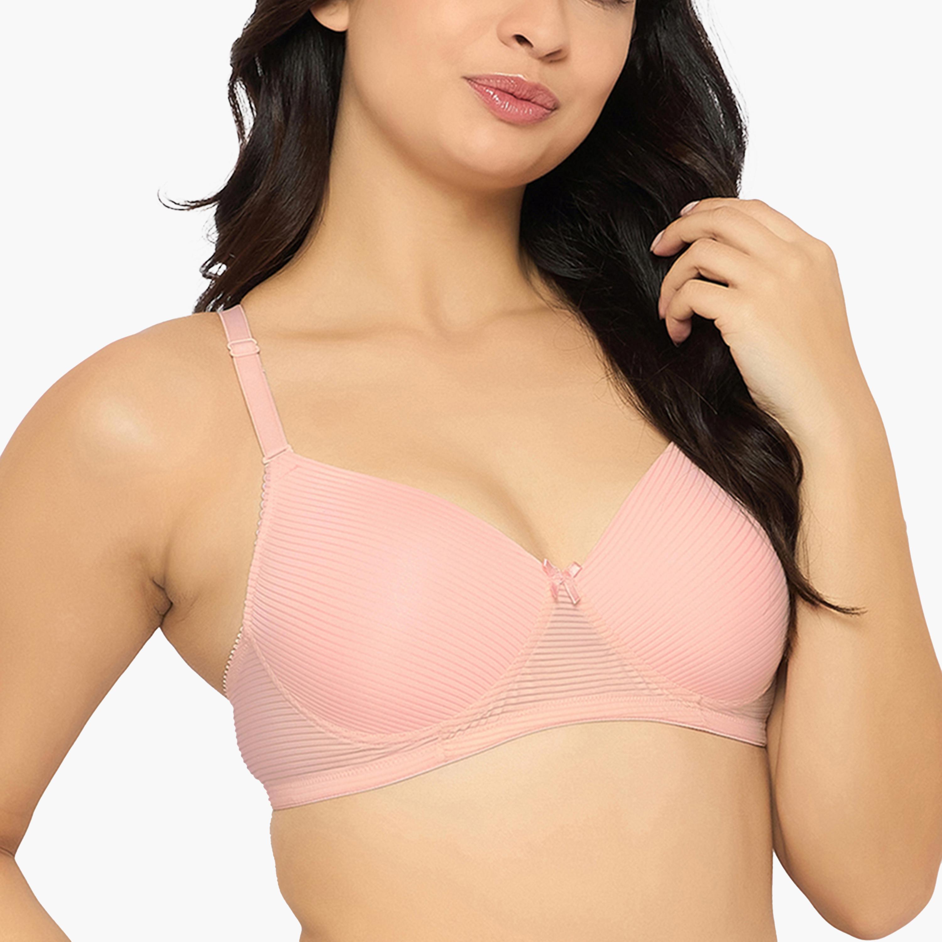 Clovia X Styli Multicolor Pack of 3 Padded Non-Wired Full Coverage Self-Striped Bras-women-clothing-lingerie-bras-image-4